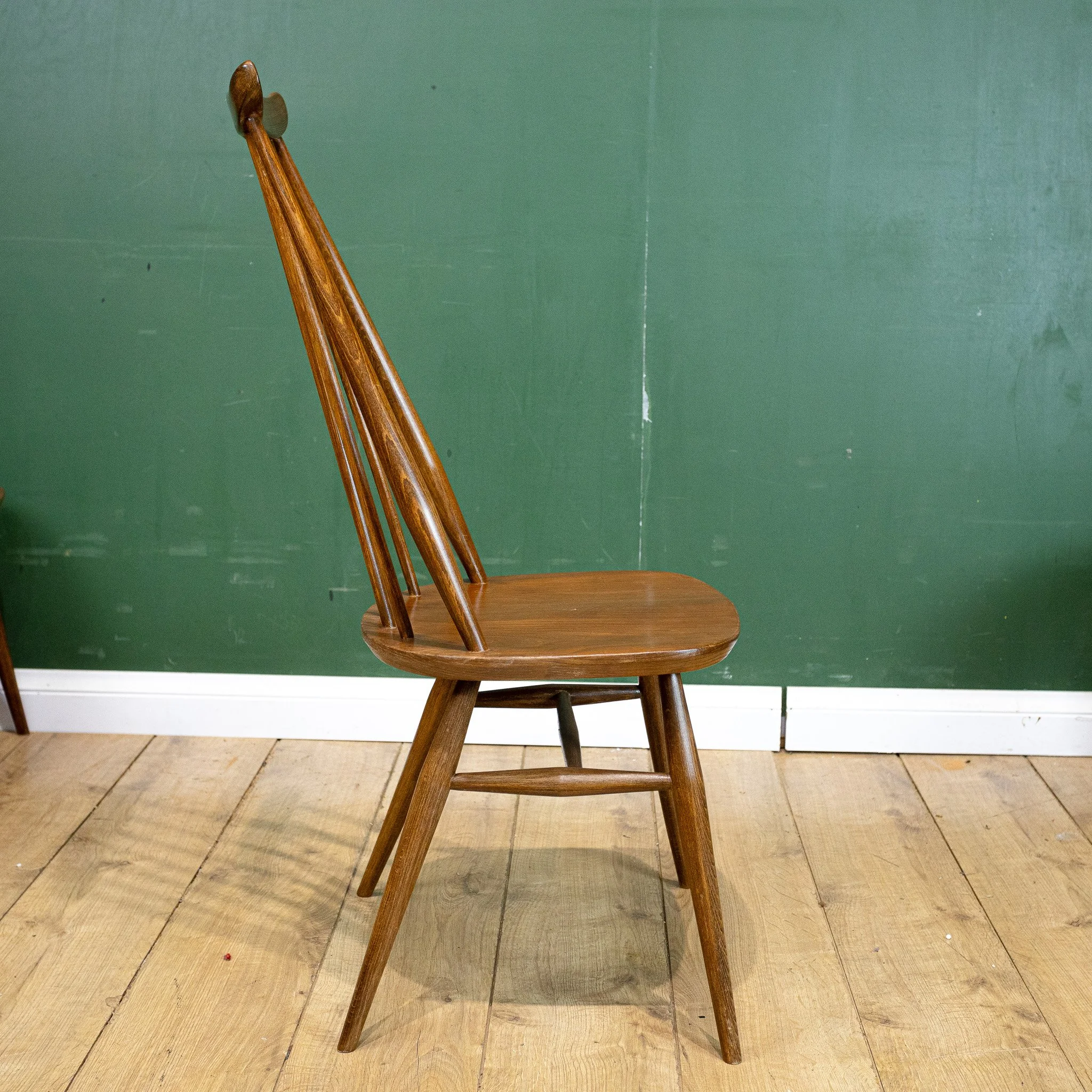 Ercol Blue Label Elm Goldsmith Chairs x6