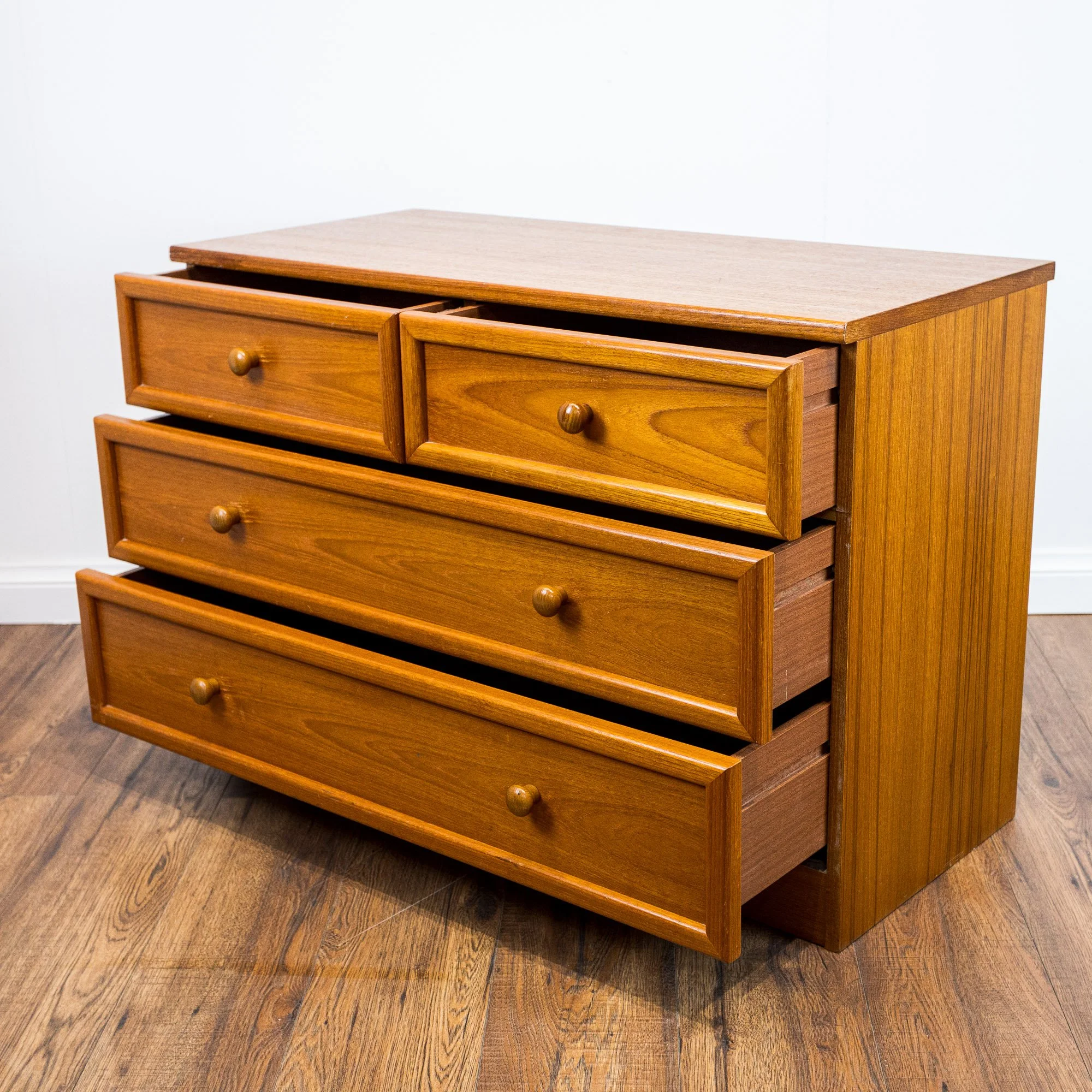 G Plan Albany Teak Chest of 4 Drawers by Leslie Dandy