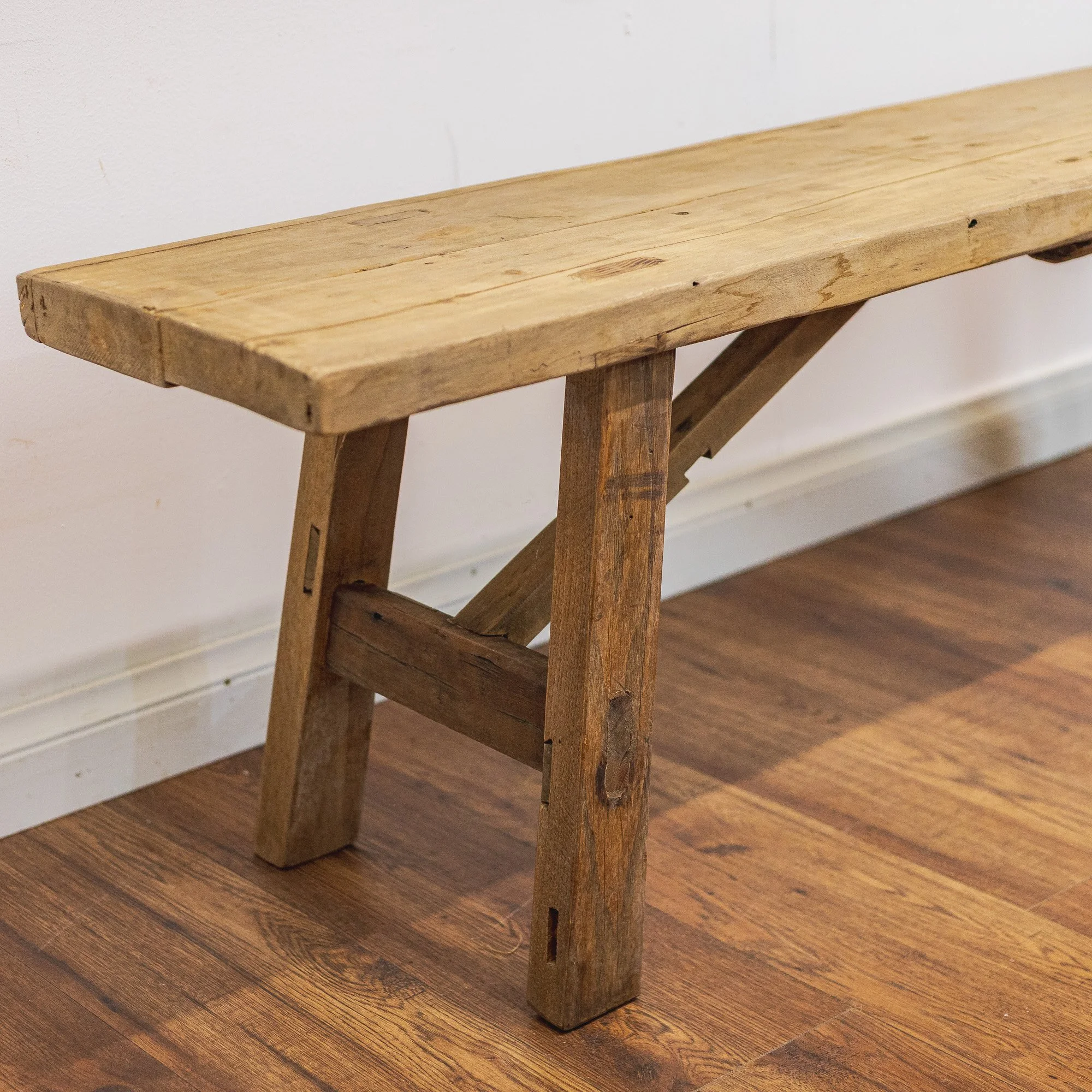 Rustic Reclaimed Elm Dining Bench Seat-2.jpg
