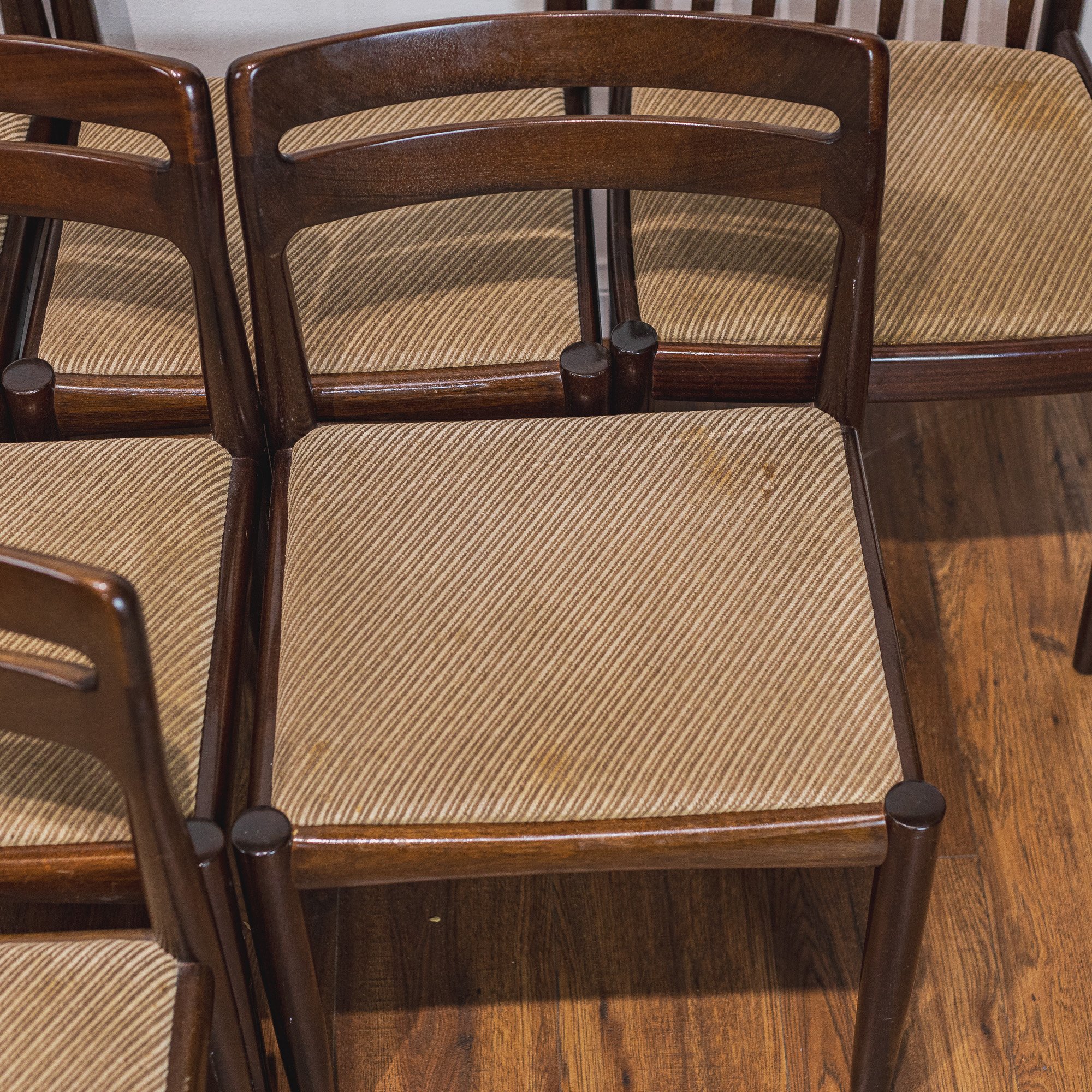 H.W. Klein for Bramin 8x Mahogany Dining Chairs (6+2)-8.jpg