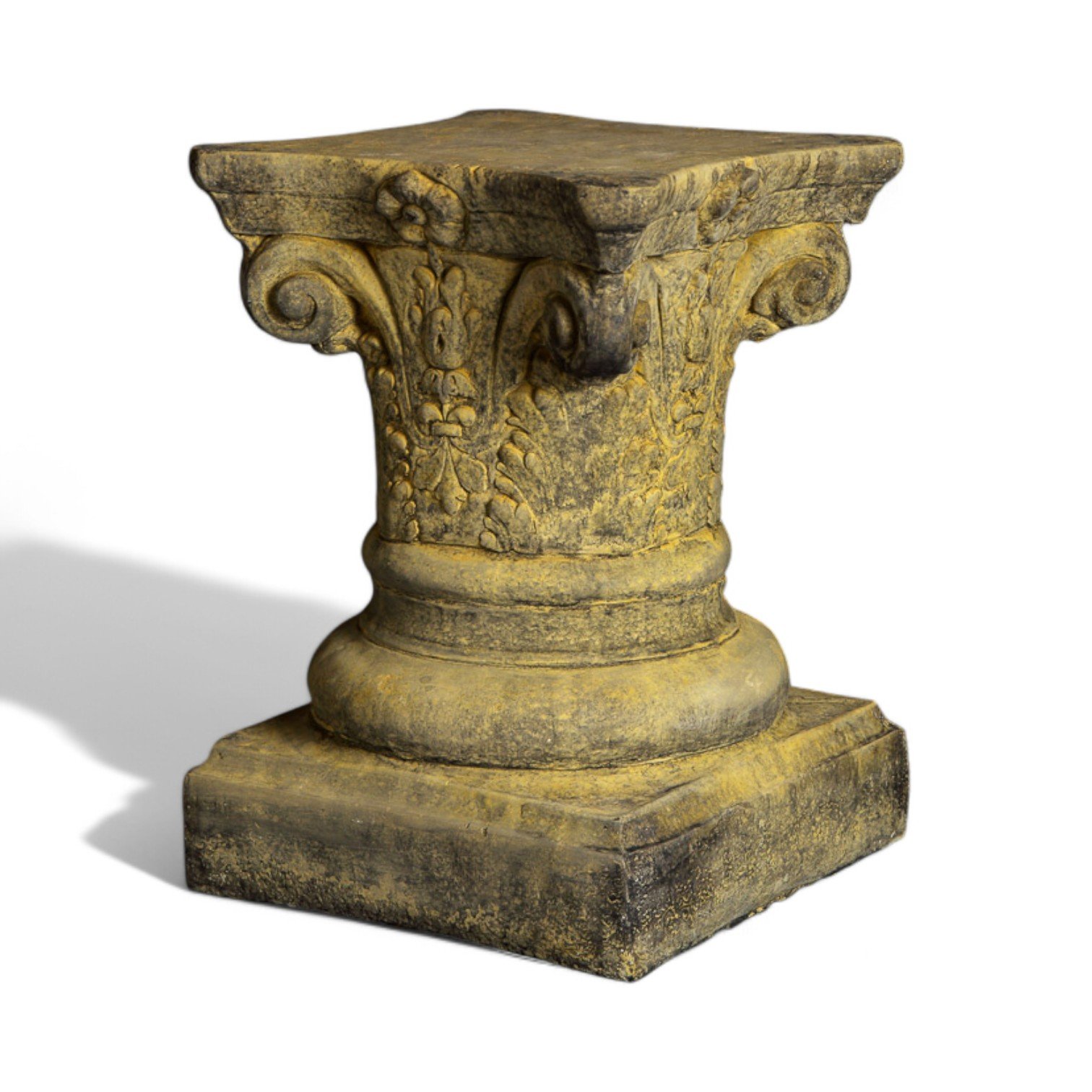 English Stone Short Corinthian Column