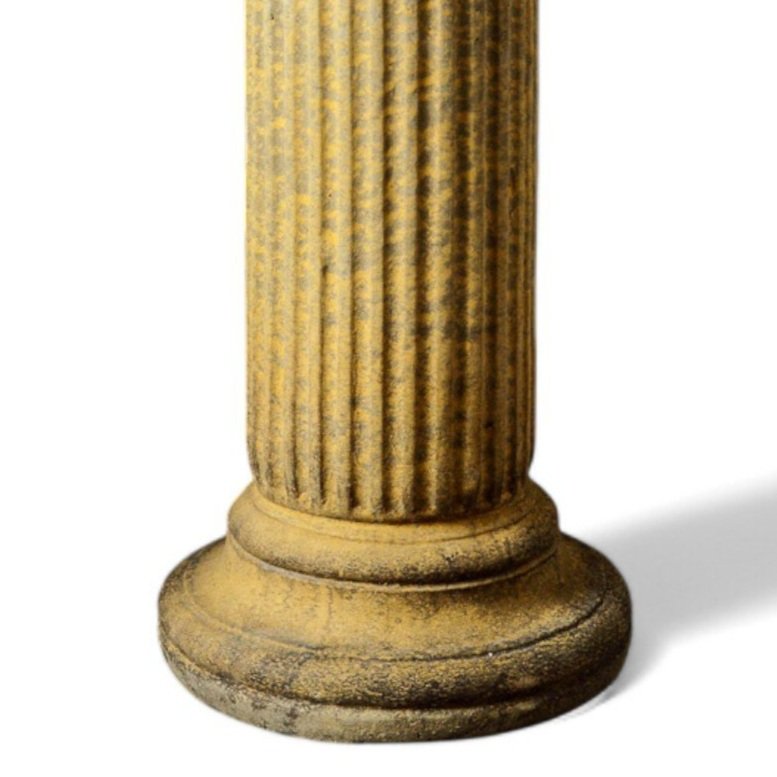 English Stone Fluted Sundial Column