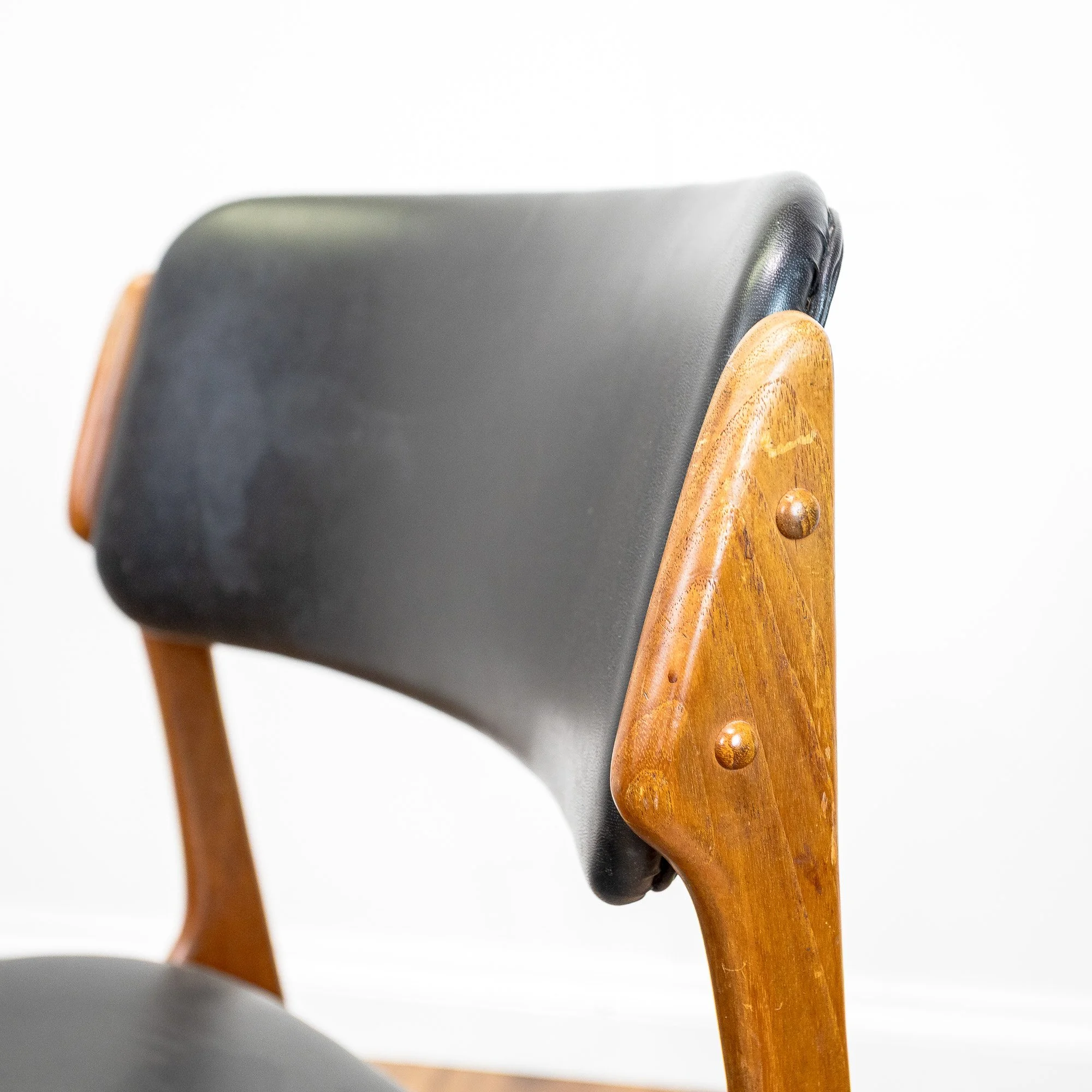 Erik Buch for OD Møbler Model 49 & 50 Teak Dining Chairs x6