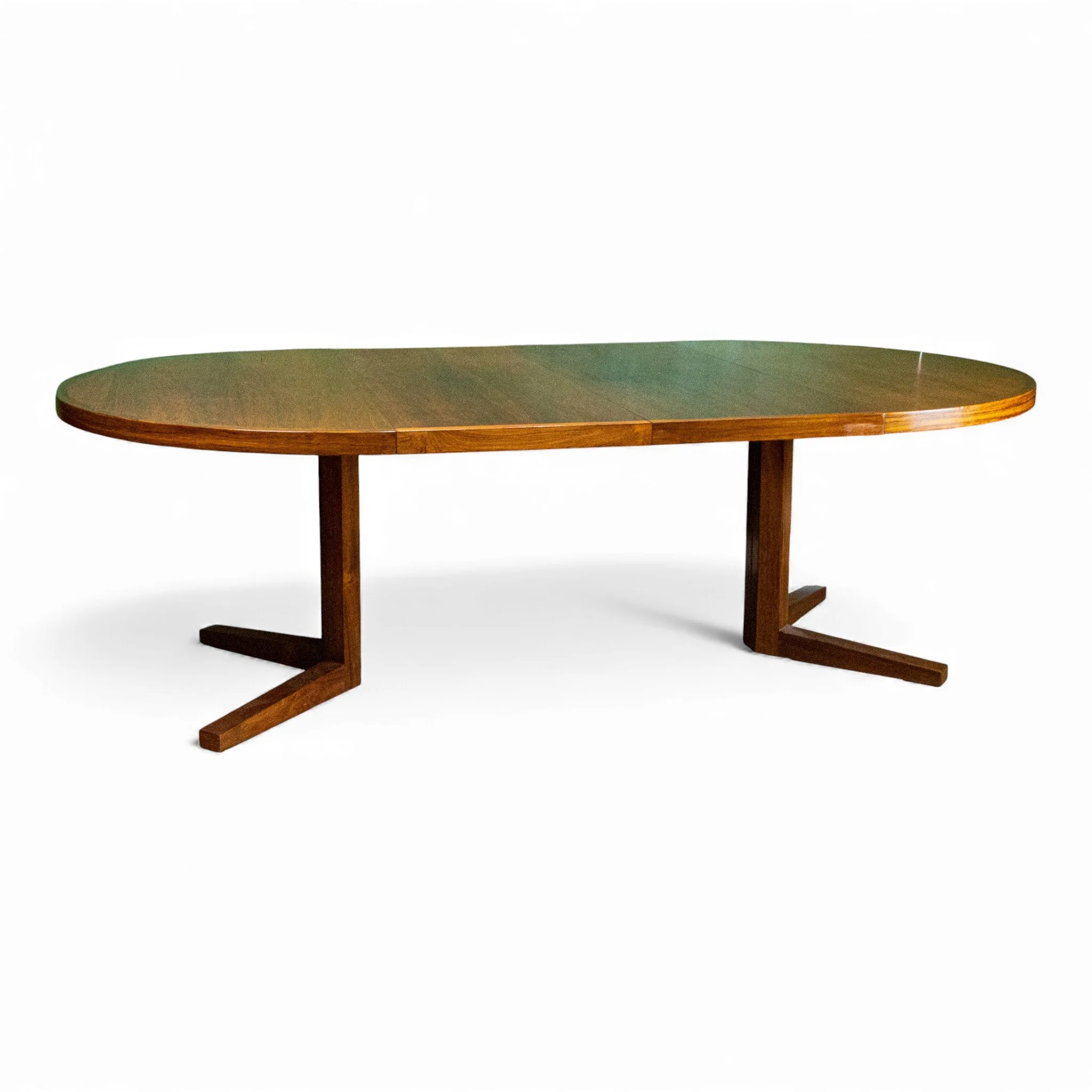Round Extending Rosewood Dining Table by John Mortensen for Heltborg Møbler