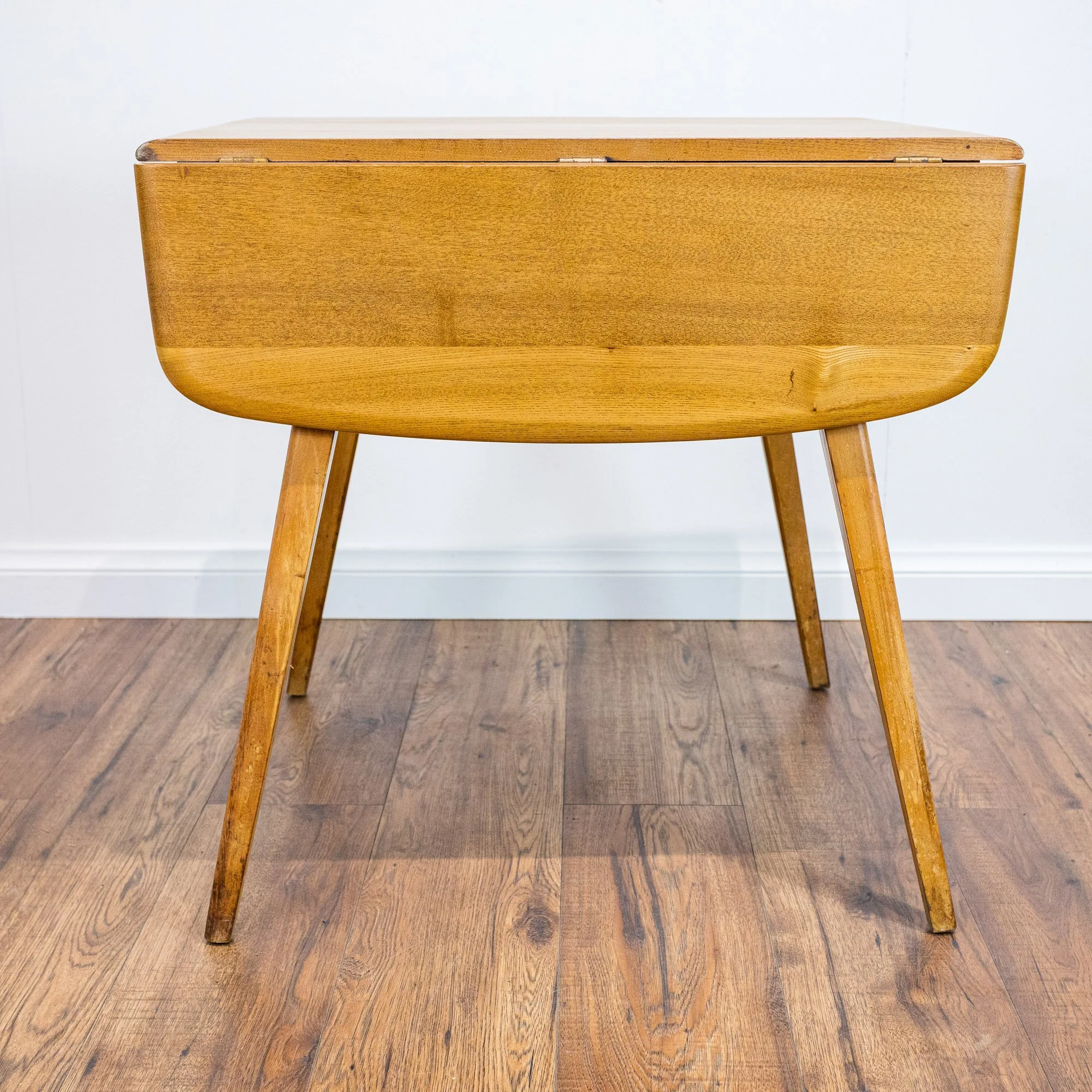 Ercol Blonde Elm Windsor Drop Leaf Dining Table Model 492