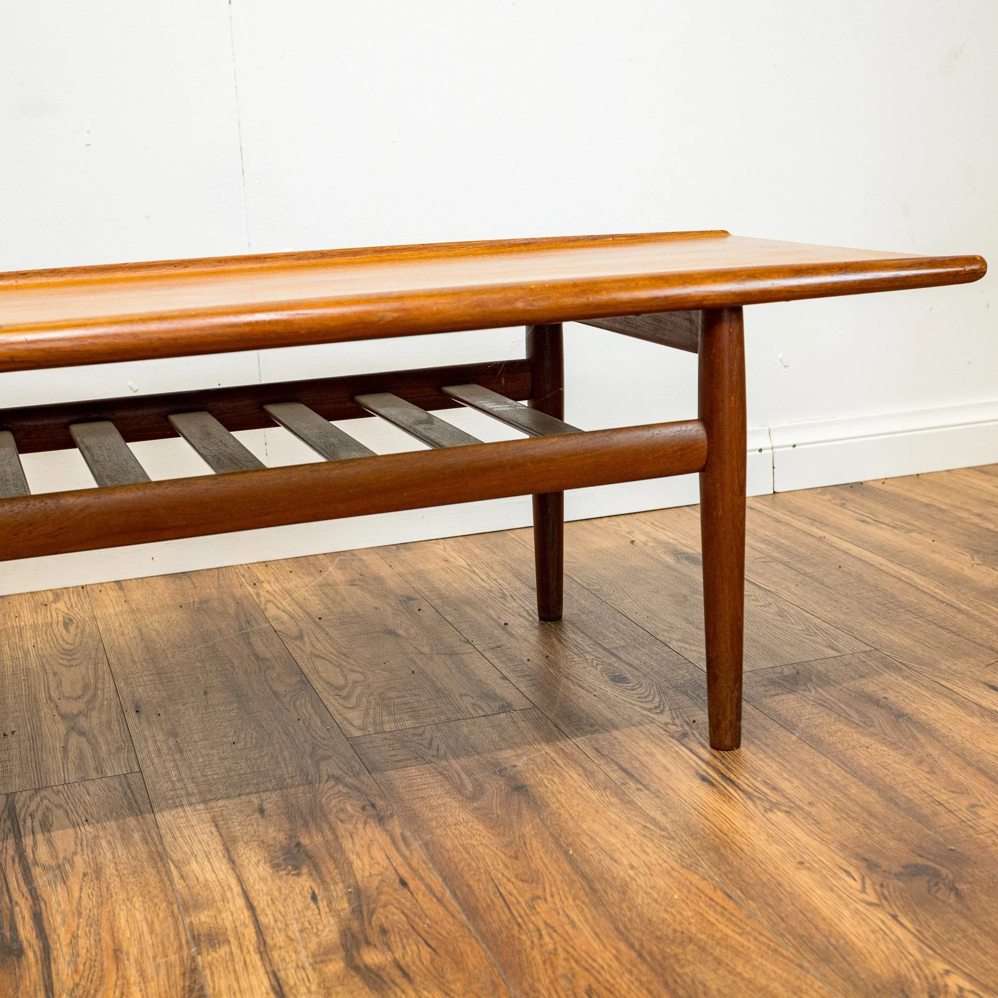 Danish Lipped Edge Teak Coffee Table