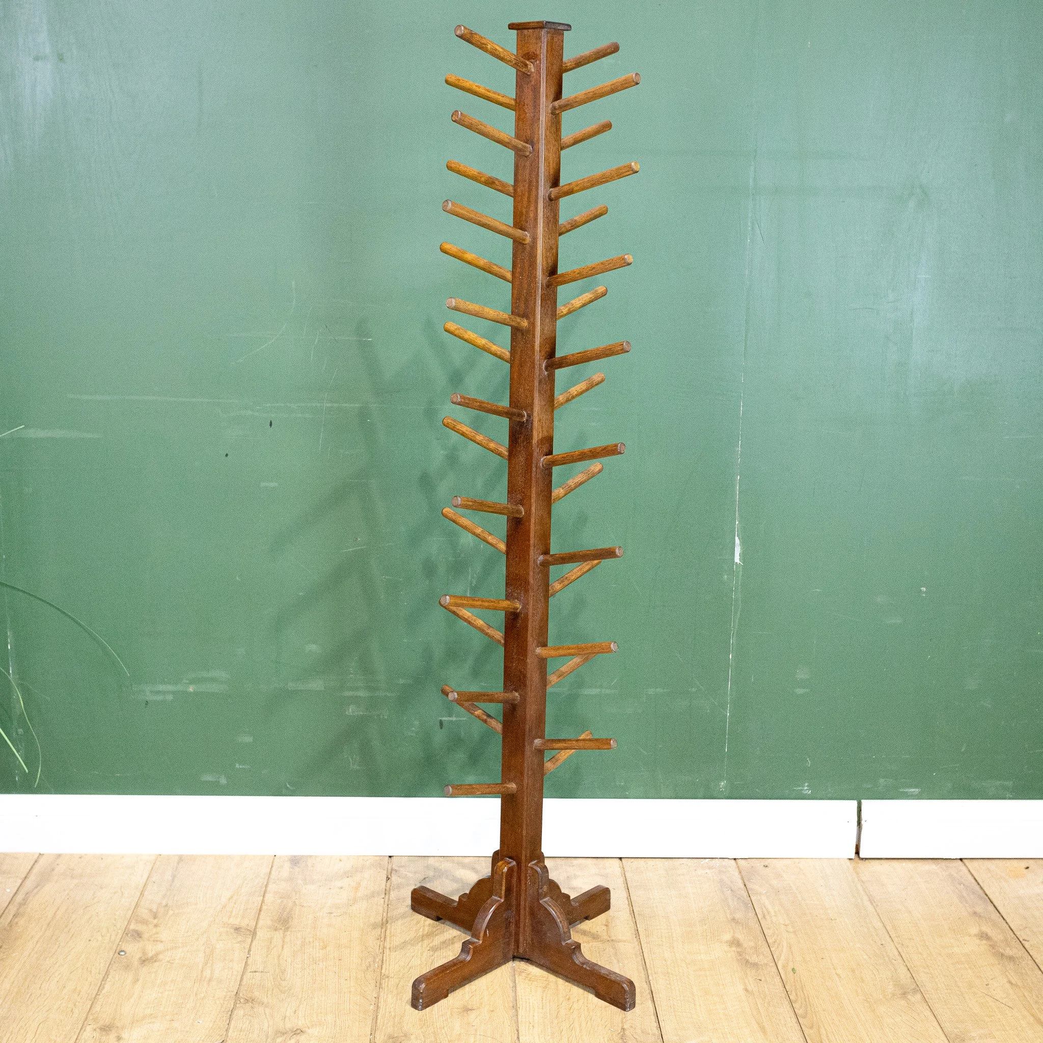 Vintage Oak Bottle Rack