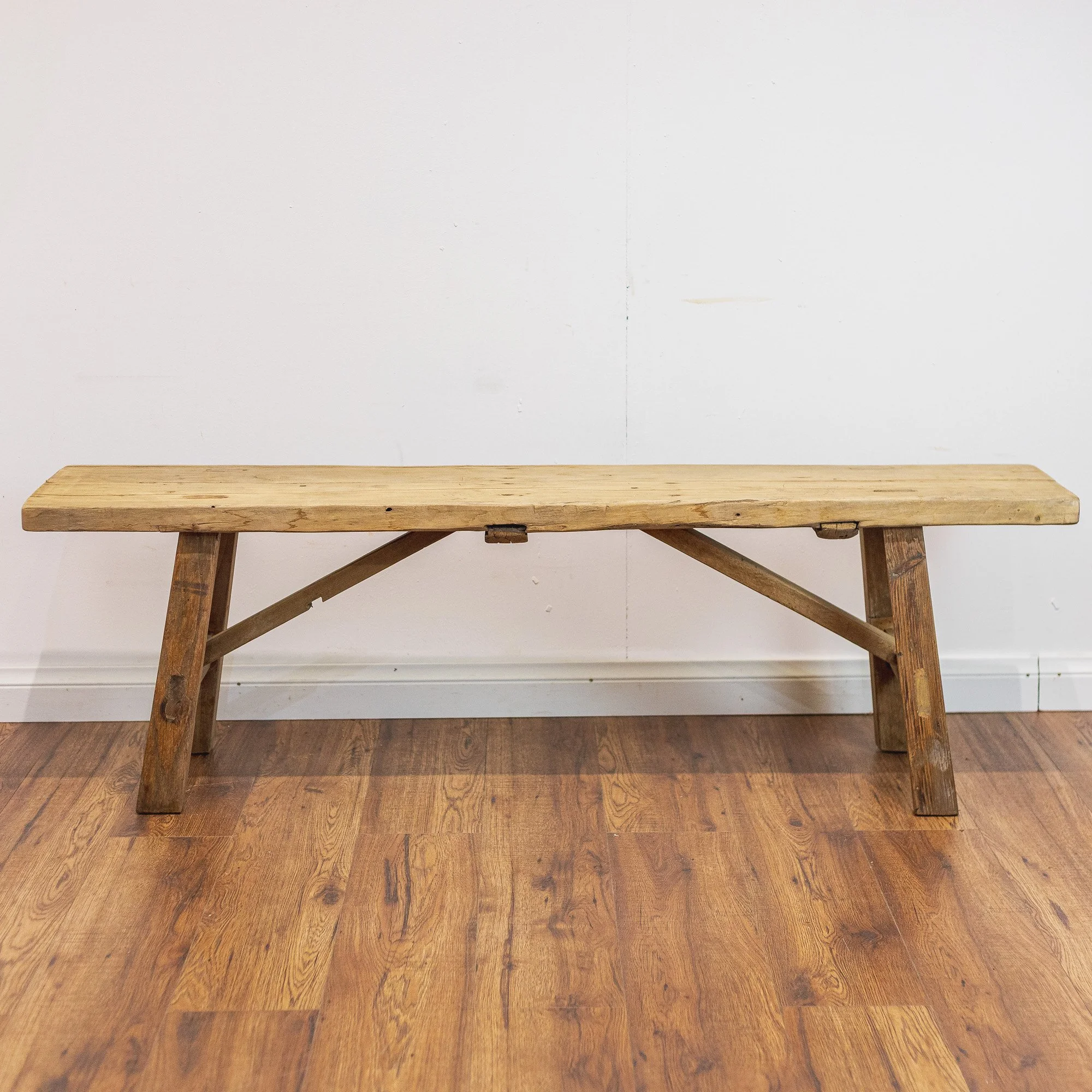 Rustic Reclaimed Elm Dining Bench Seat-1.jpg