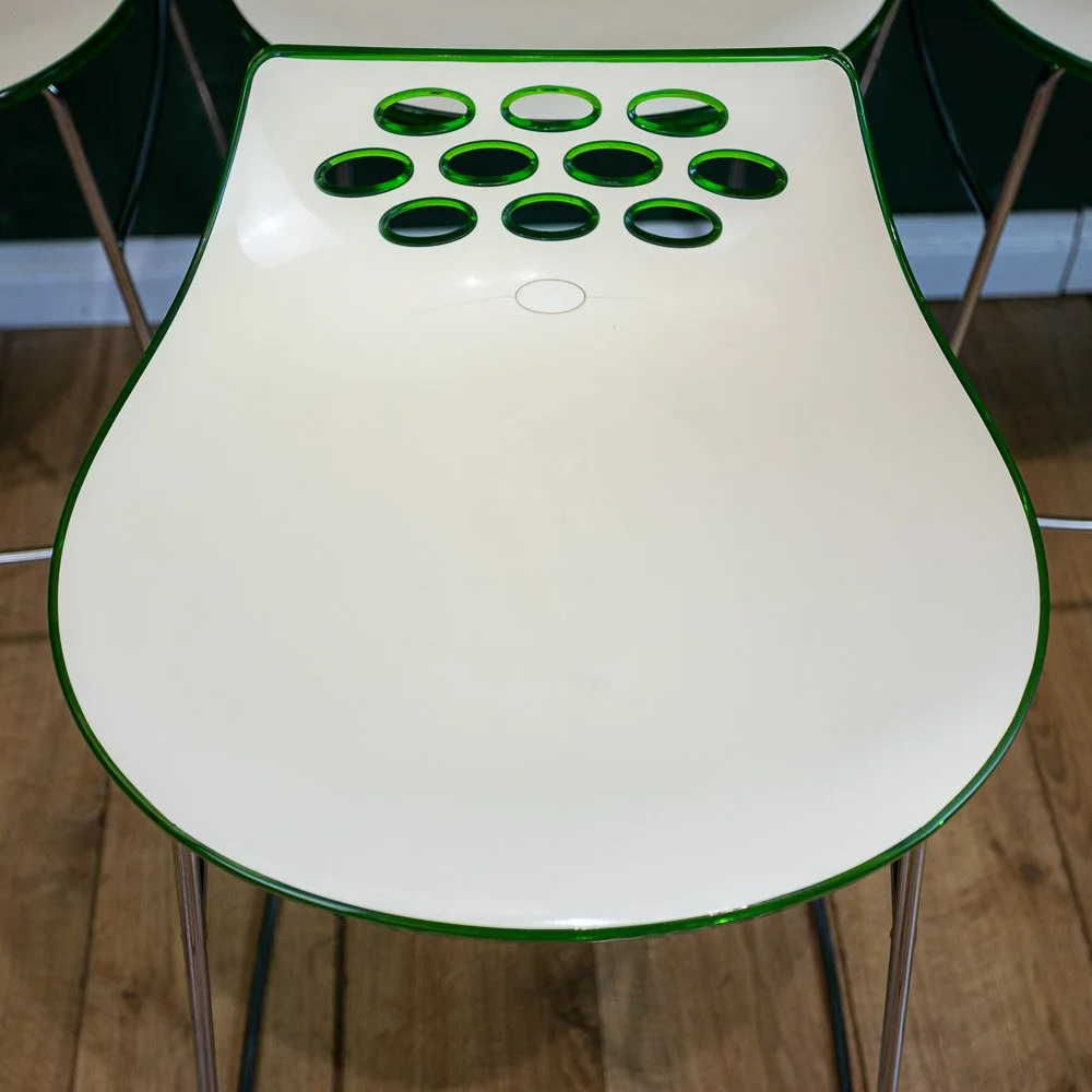 Calligaris Italian 'Jam' 4x Bicolour Bar Stools