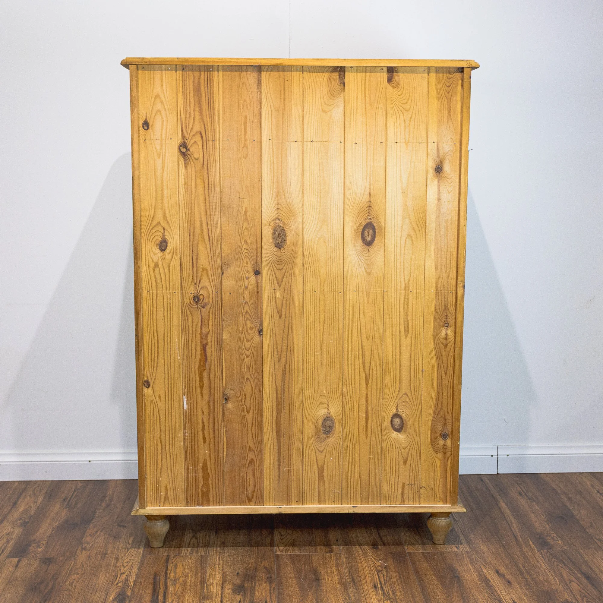 Victorian-Style Pine Seven-Drawer Tallboy