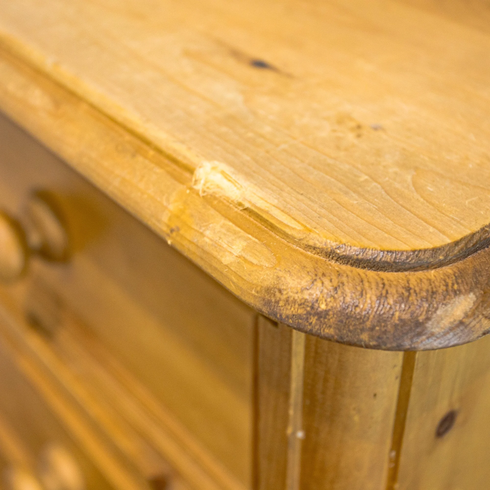 Victorian-Style Pine Seven-Drawer Tallboy