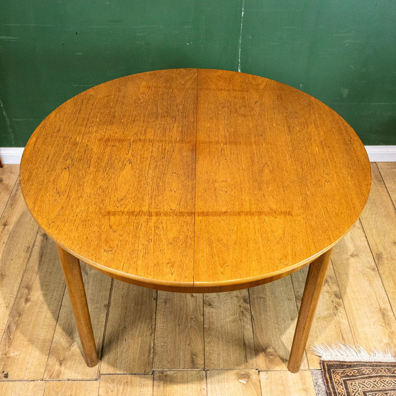 McIntosh Tuck Under Teak Round Dining Table and Chairs Set