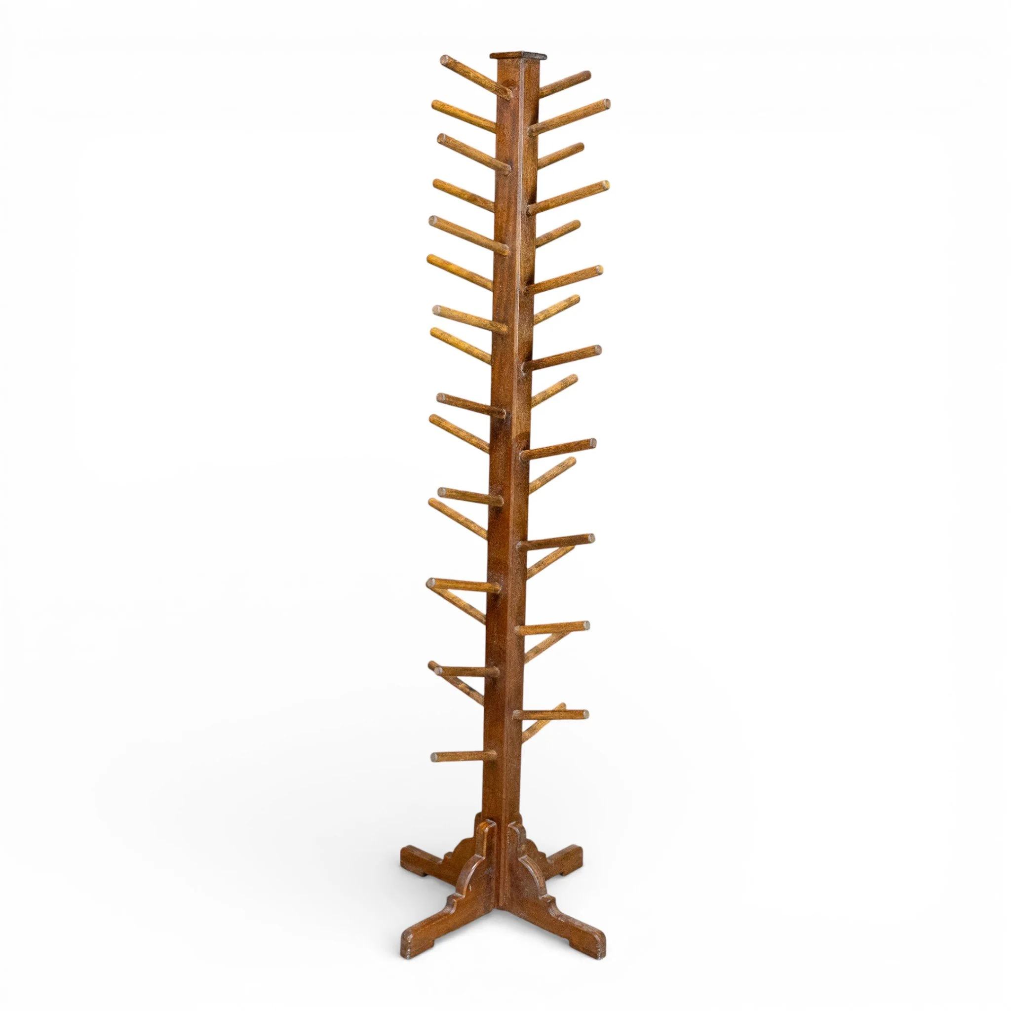 Vintage Oak Bottle Rack