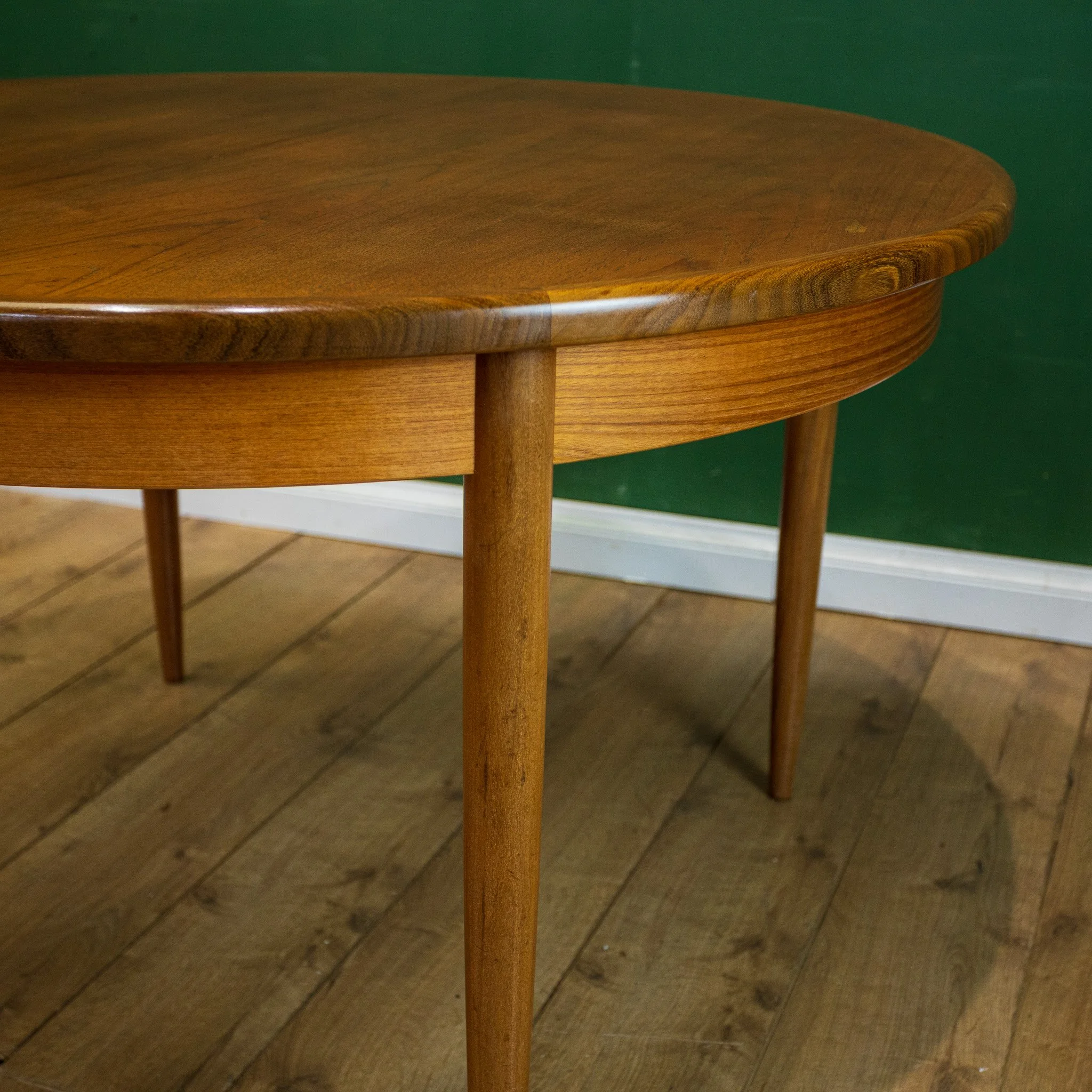 G Plan Fresco Circular Extending Teak Dining Table