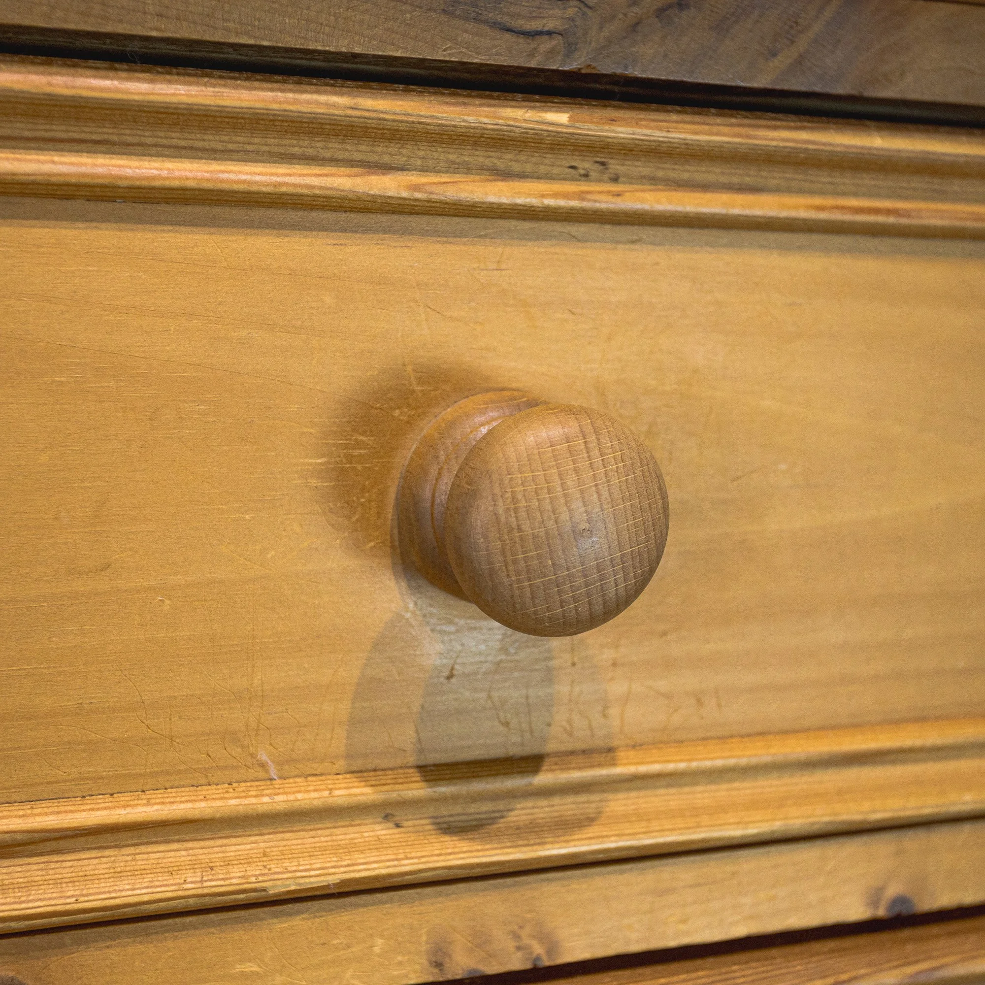 Victorian-Style Pine Seven-Drawer Tallboy