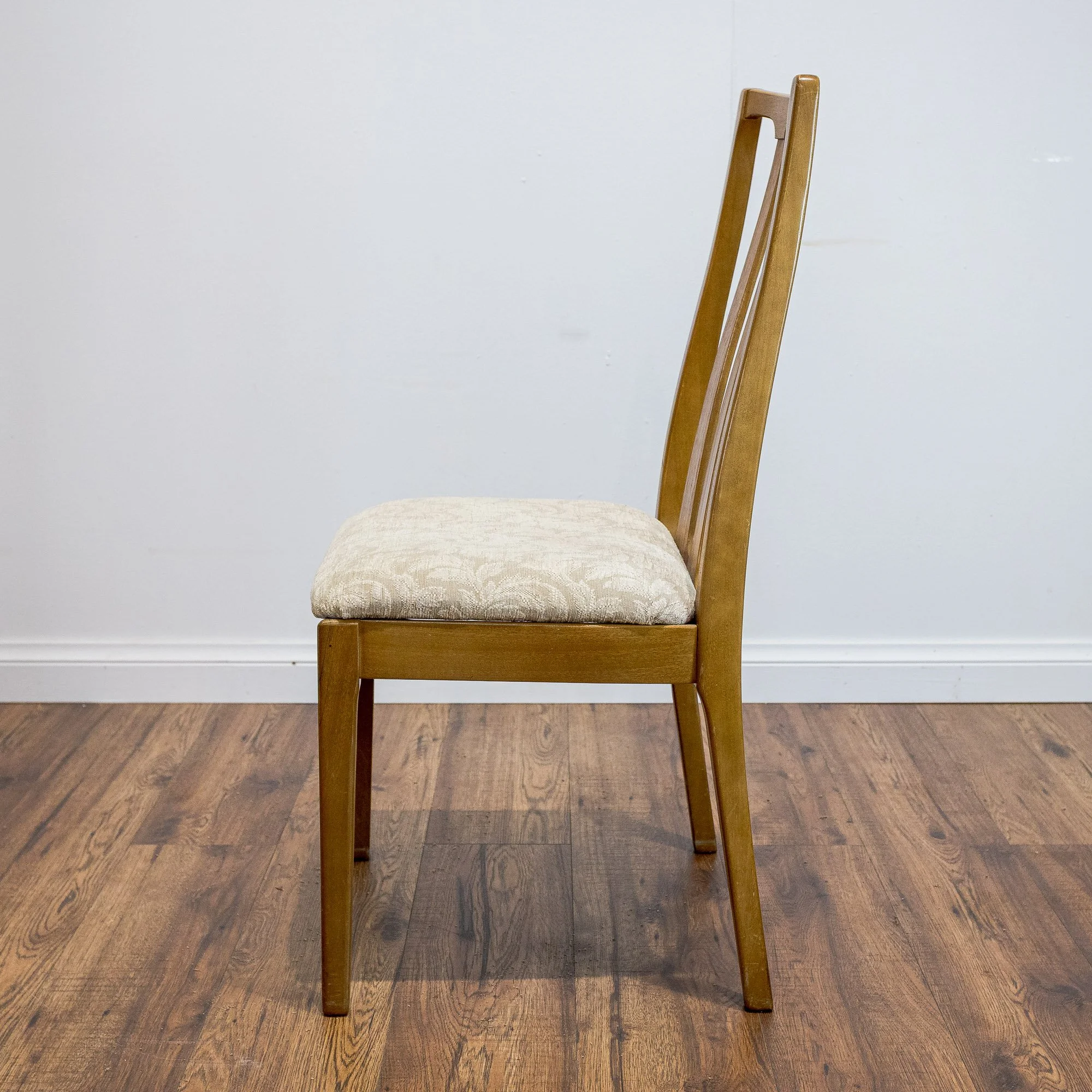 Nathan Teak Oval Extending Dining Table and 4 Chairs