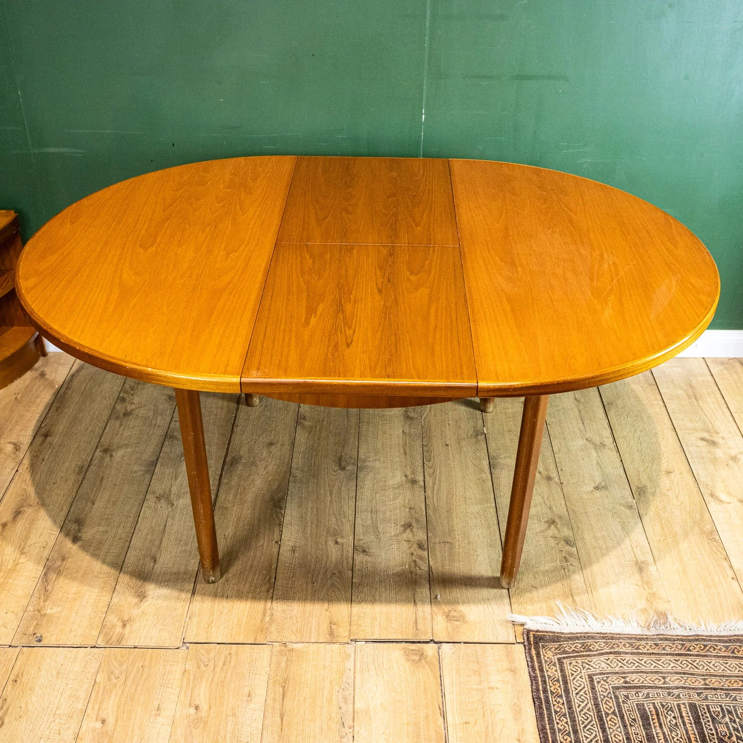 McIntosh Round Teak Extending Dining Table