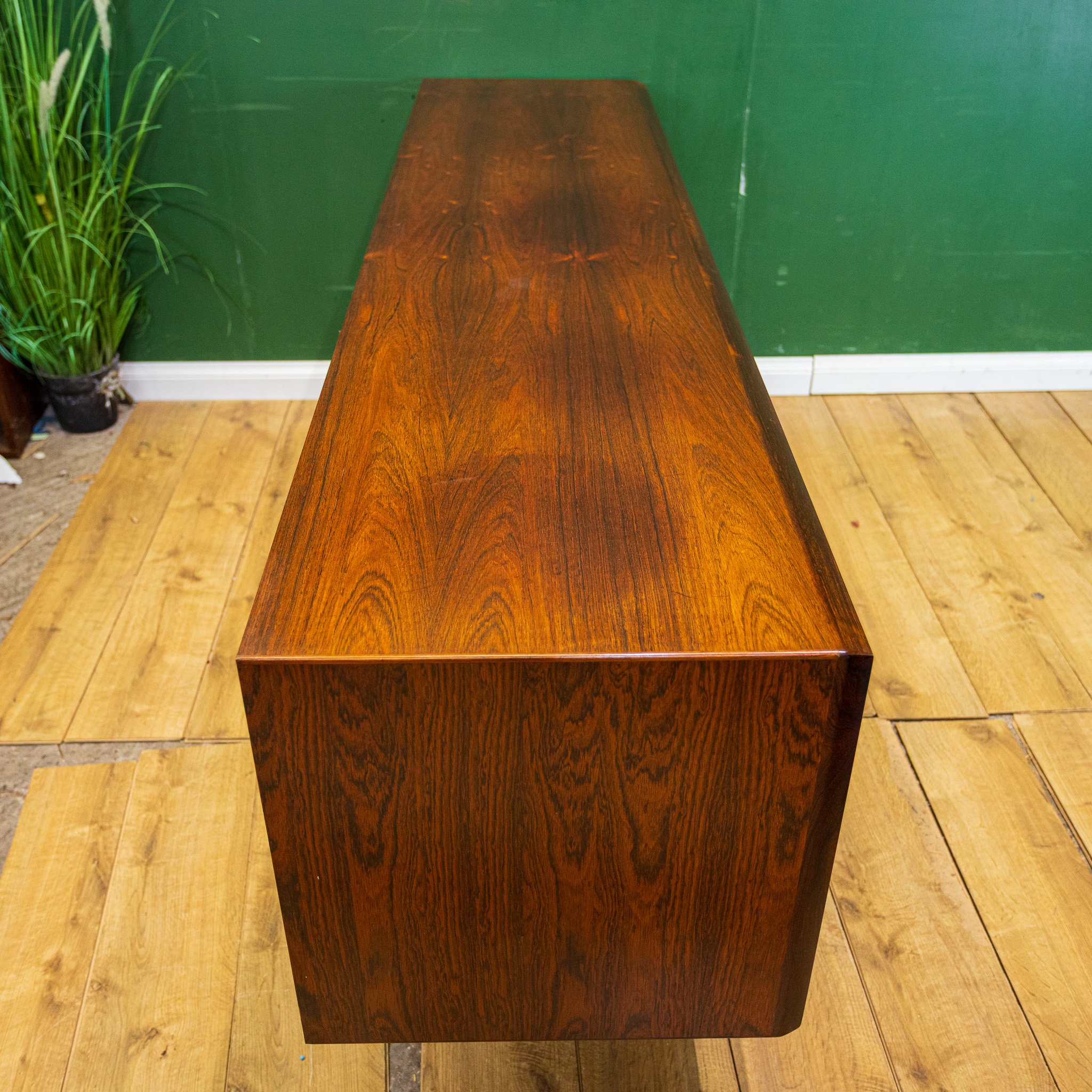 Bernhard Pedersen Rosewood Tambour Front Sideboard