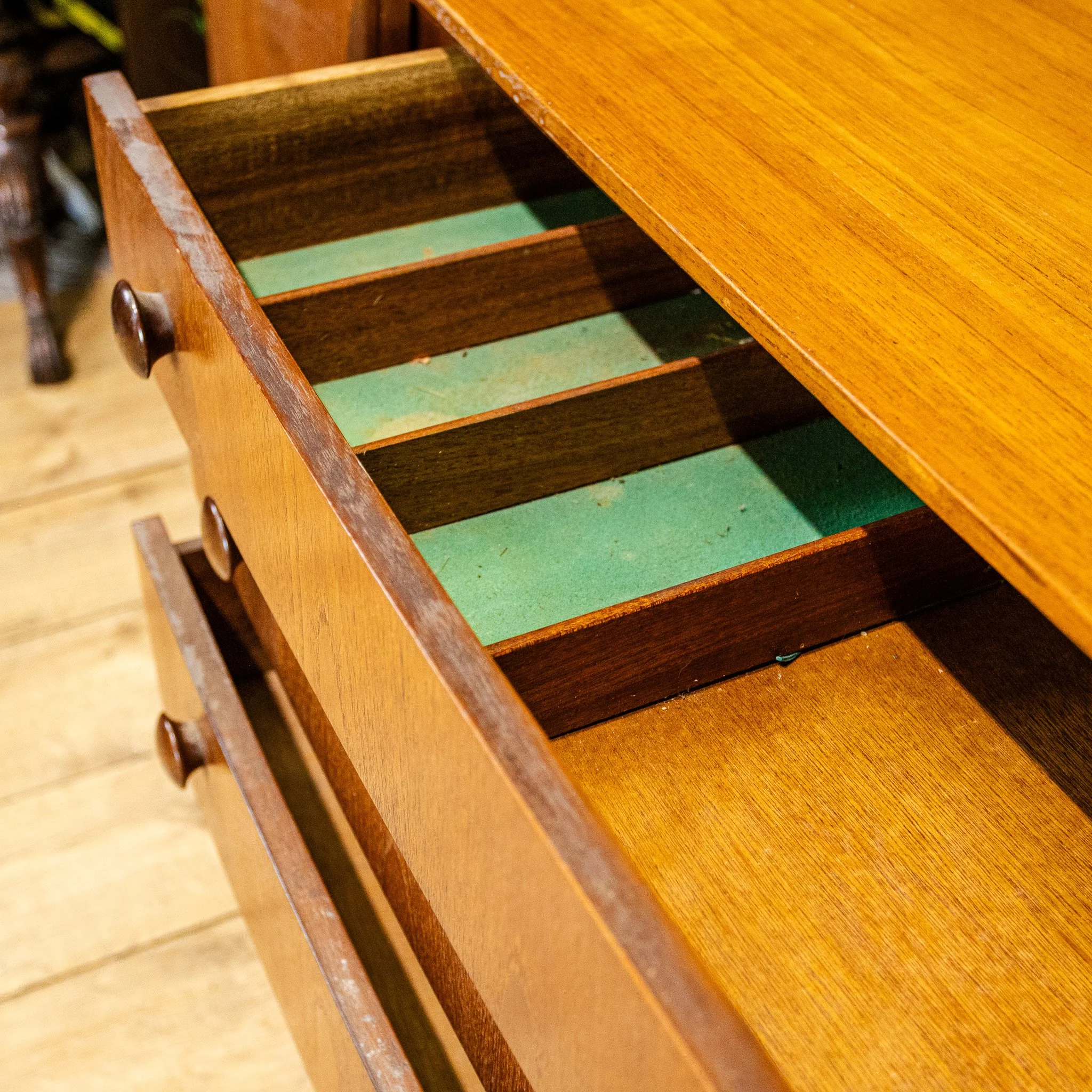 Beautility Teak 3 Drawer Sideboard