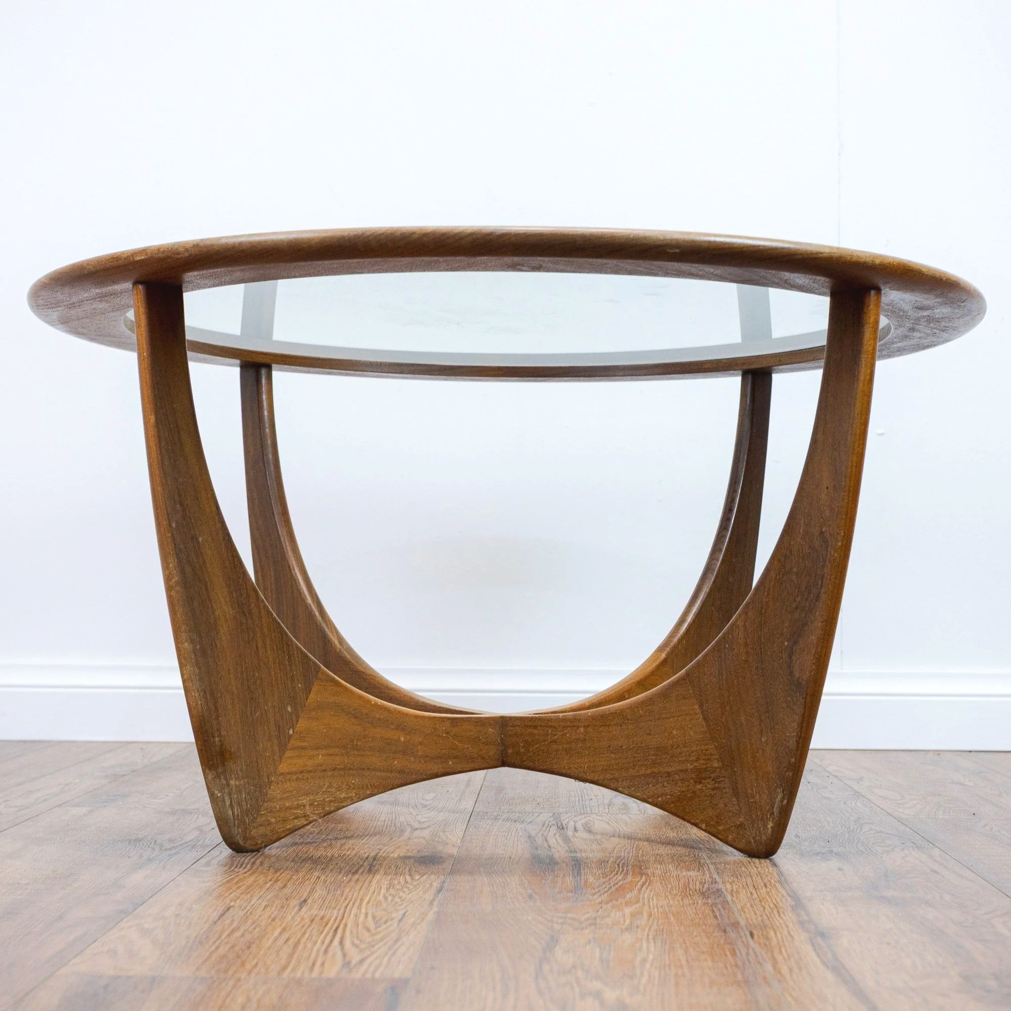 G Plan Circular Astro Teak & Glass Coffee Table