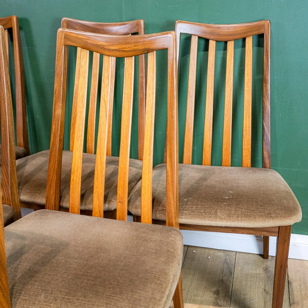 G Plan Fresco 6x Spindle Back Dining Chairs