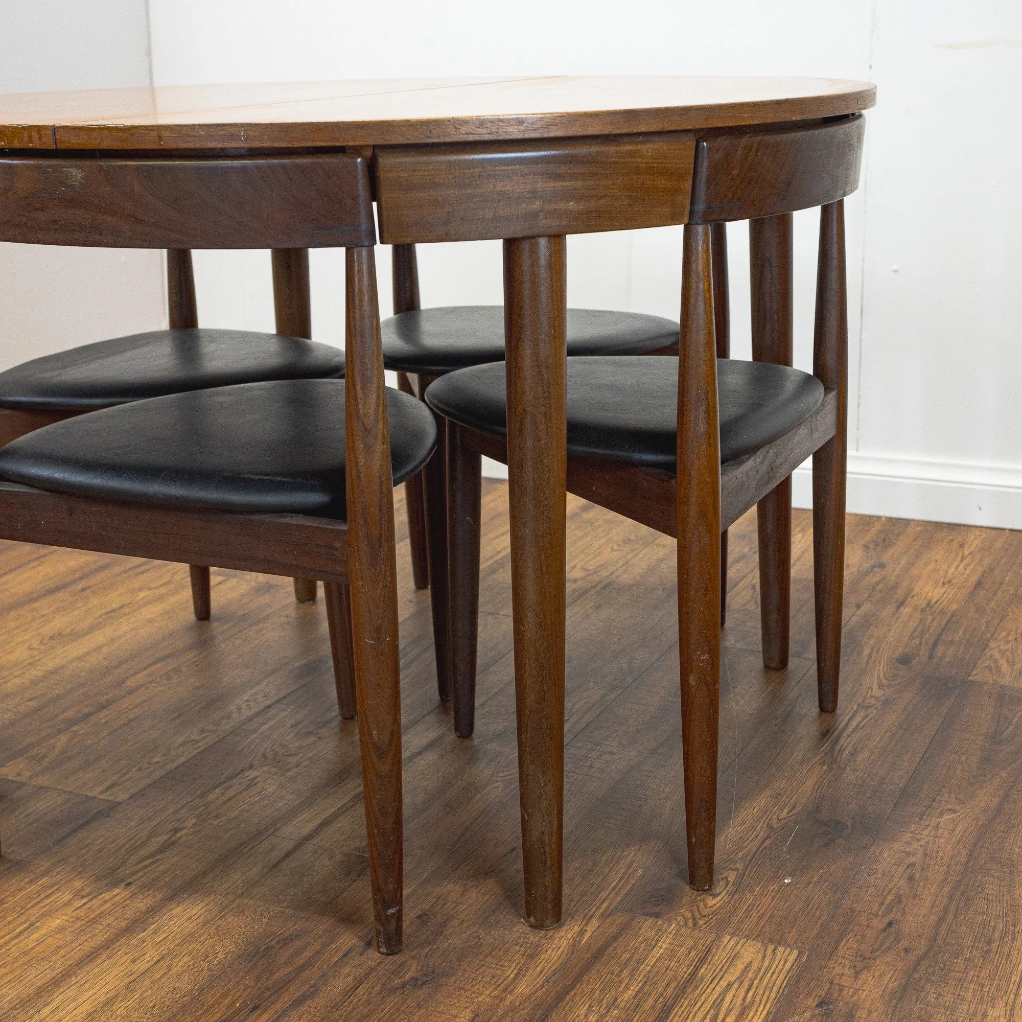 Frem Røjle Teak ‘Roundette’ Extending Dining Set by Hans Olsen