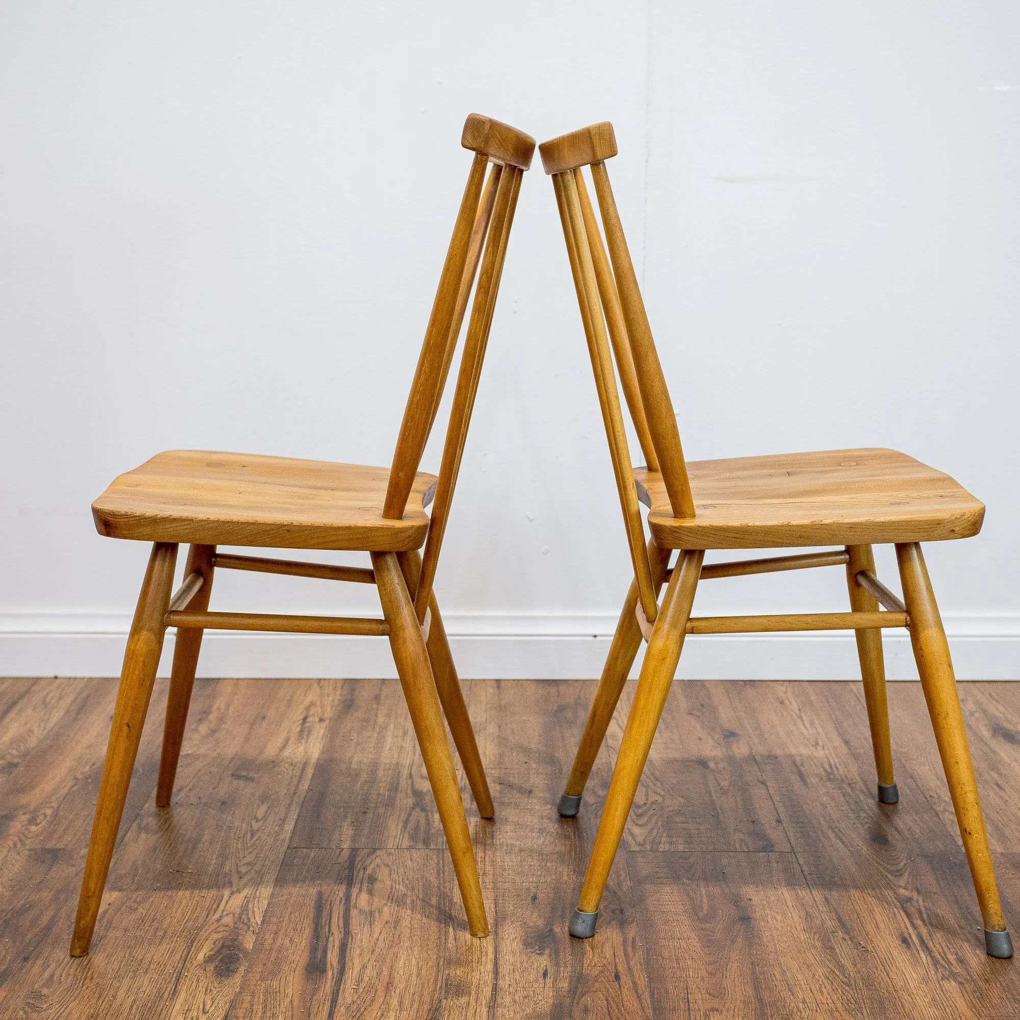 Ercol Model 391 Blue Label Elm and Beech Dining Chairs – Set of 4