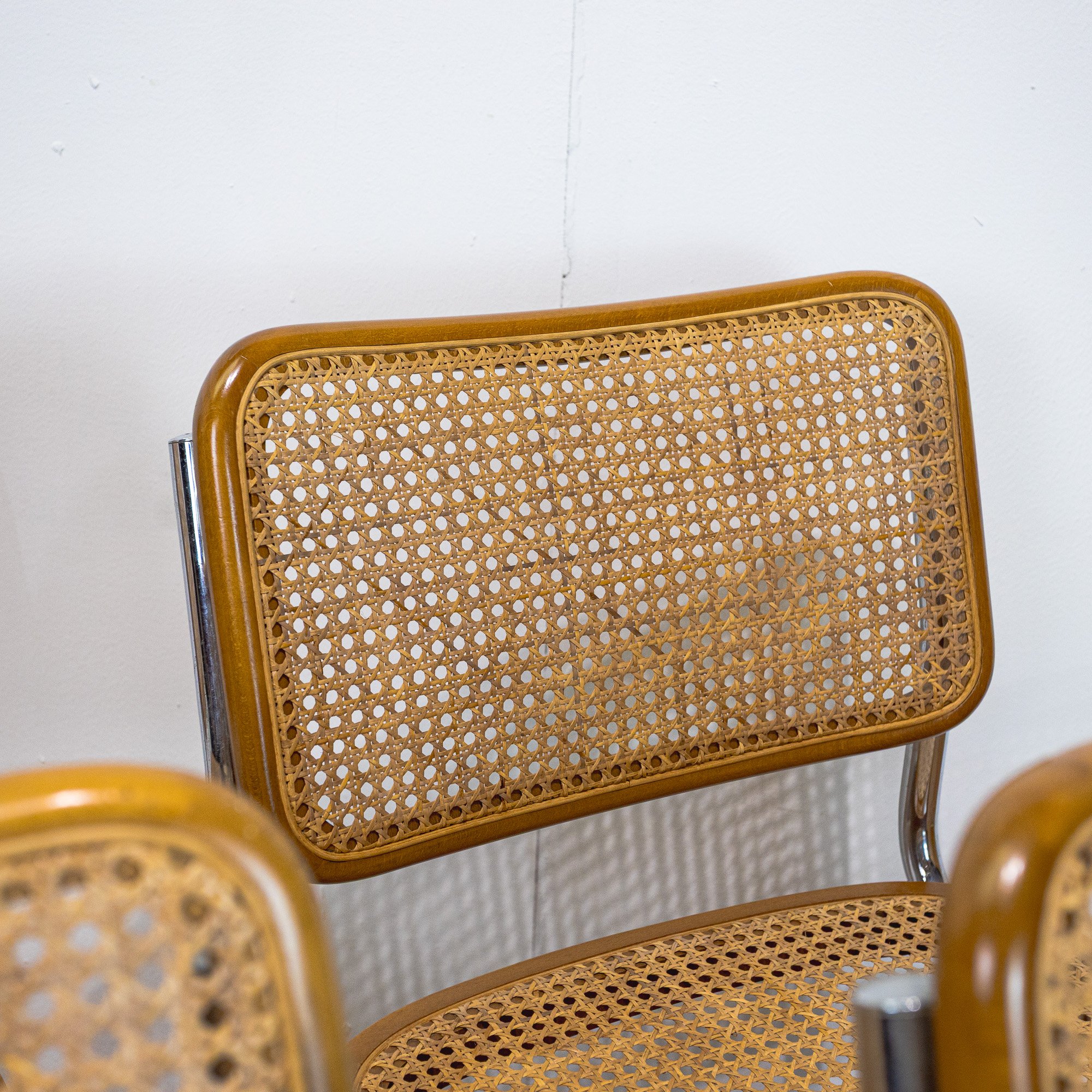 Italian Marcel Breuer B32 ‘Cesca’ Dining Chairs – Set of Four