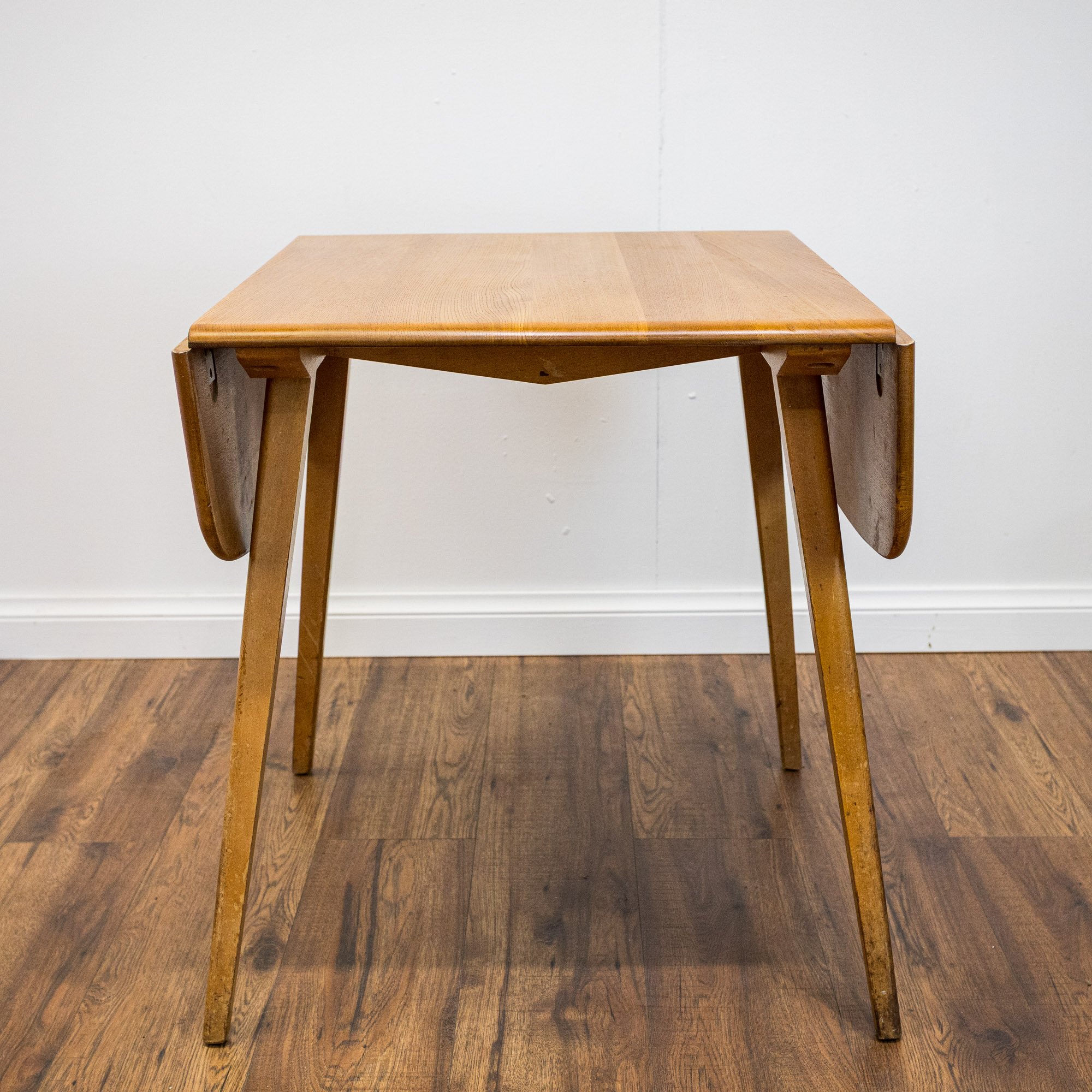 Ercol Blonde Elm Windsor Drop Leaf Dining Table Model 492