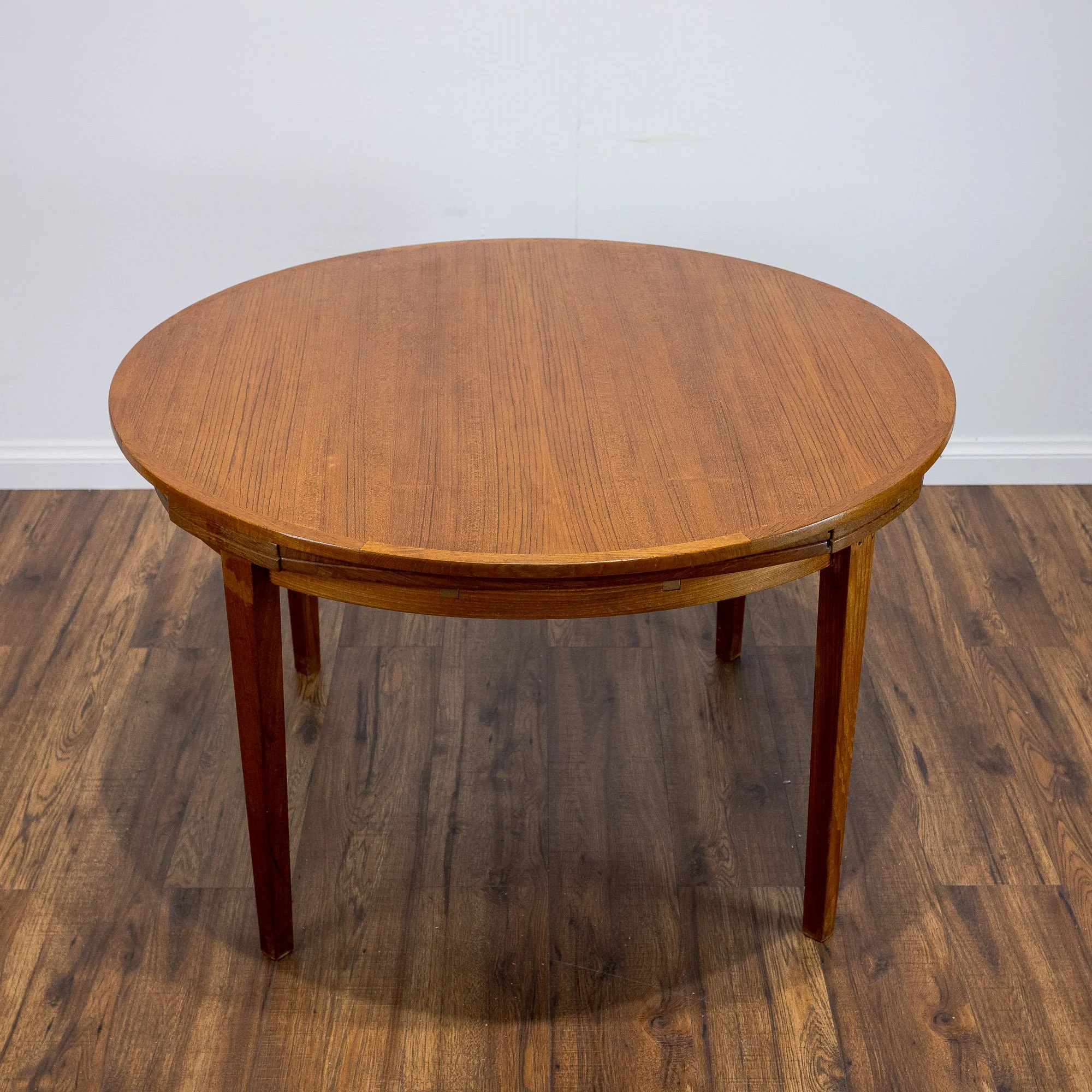 Dyrlund Danish Flip Flap Teak Dining Table