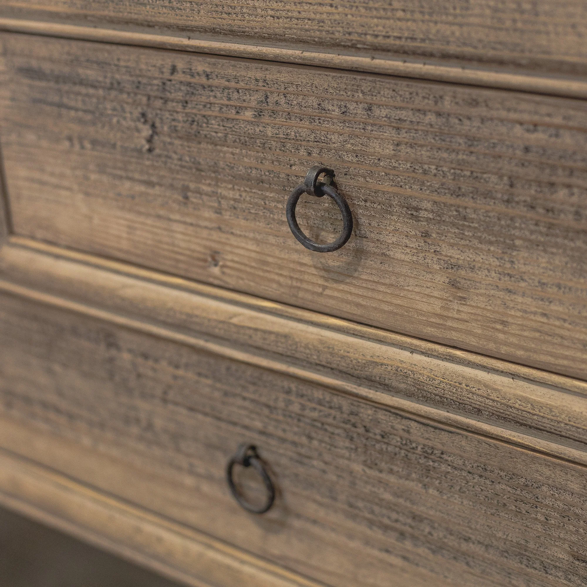 Reclaimed Silvered Elm Large 9 Drawer Console Table -6.jpg