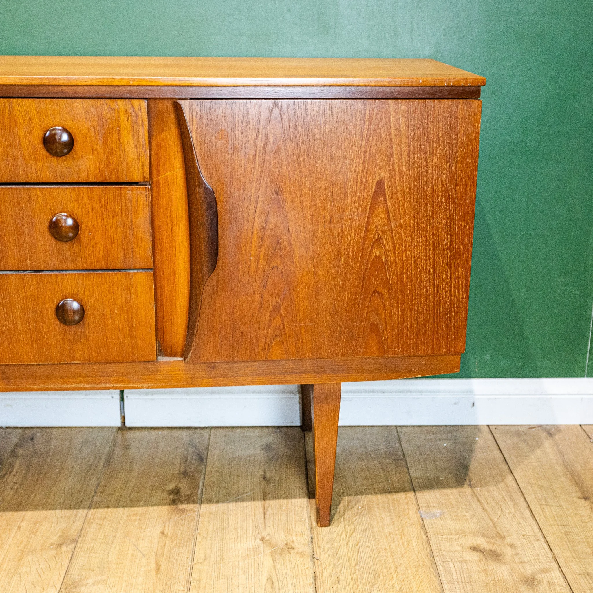 Beautility Teak 3 Drawer Sideboard