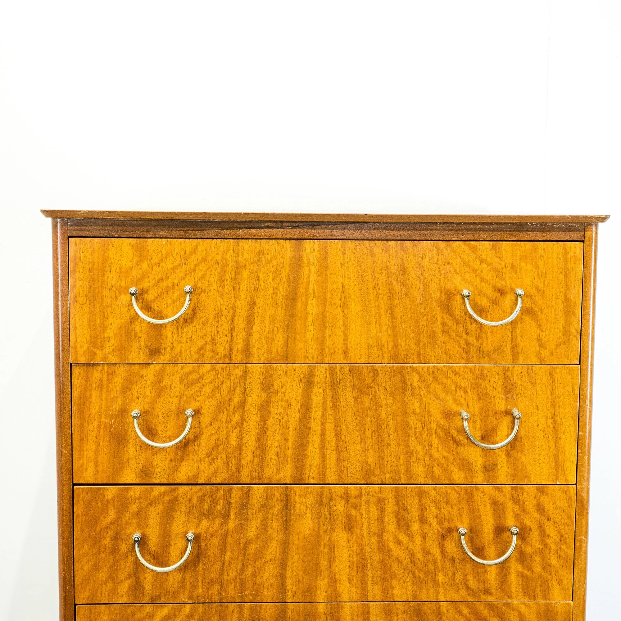 Mid-Century Teak 7 Drawer Tallboy