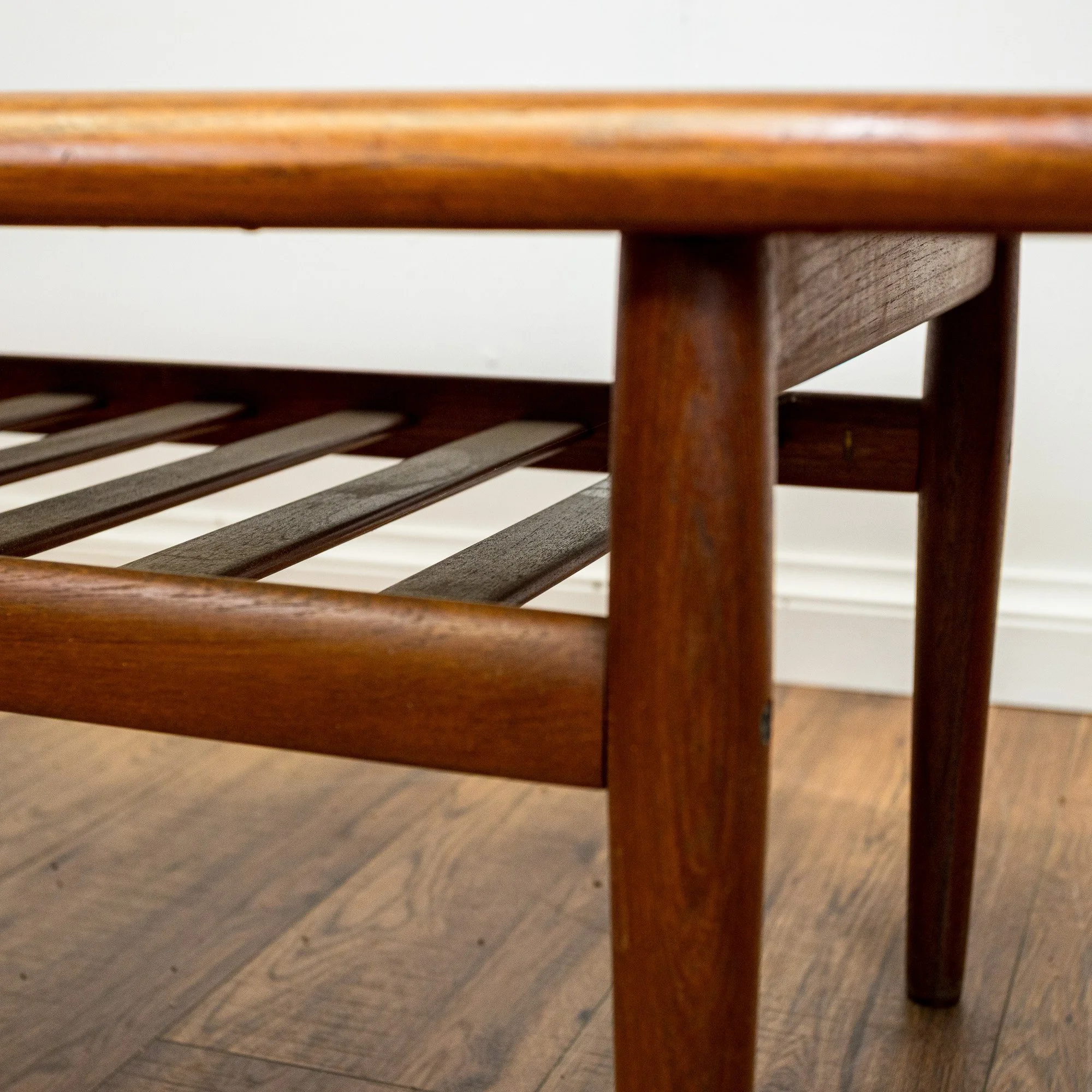 Danish Lipped Edge Teak Coffee Table