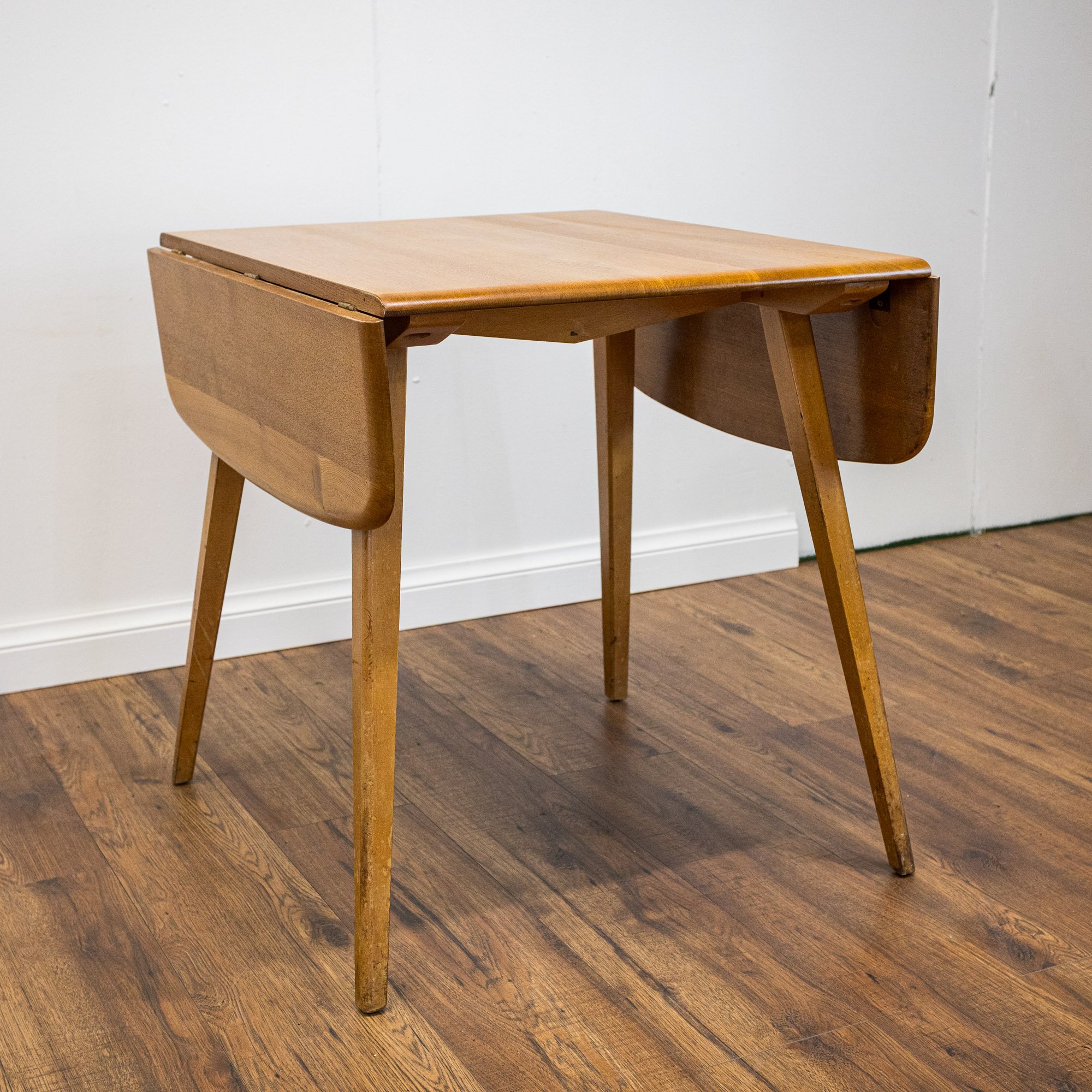 Ercol Blonde Elm Windsor Drop Leaf Dining Table Model 492