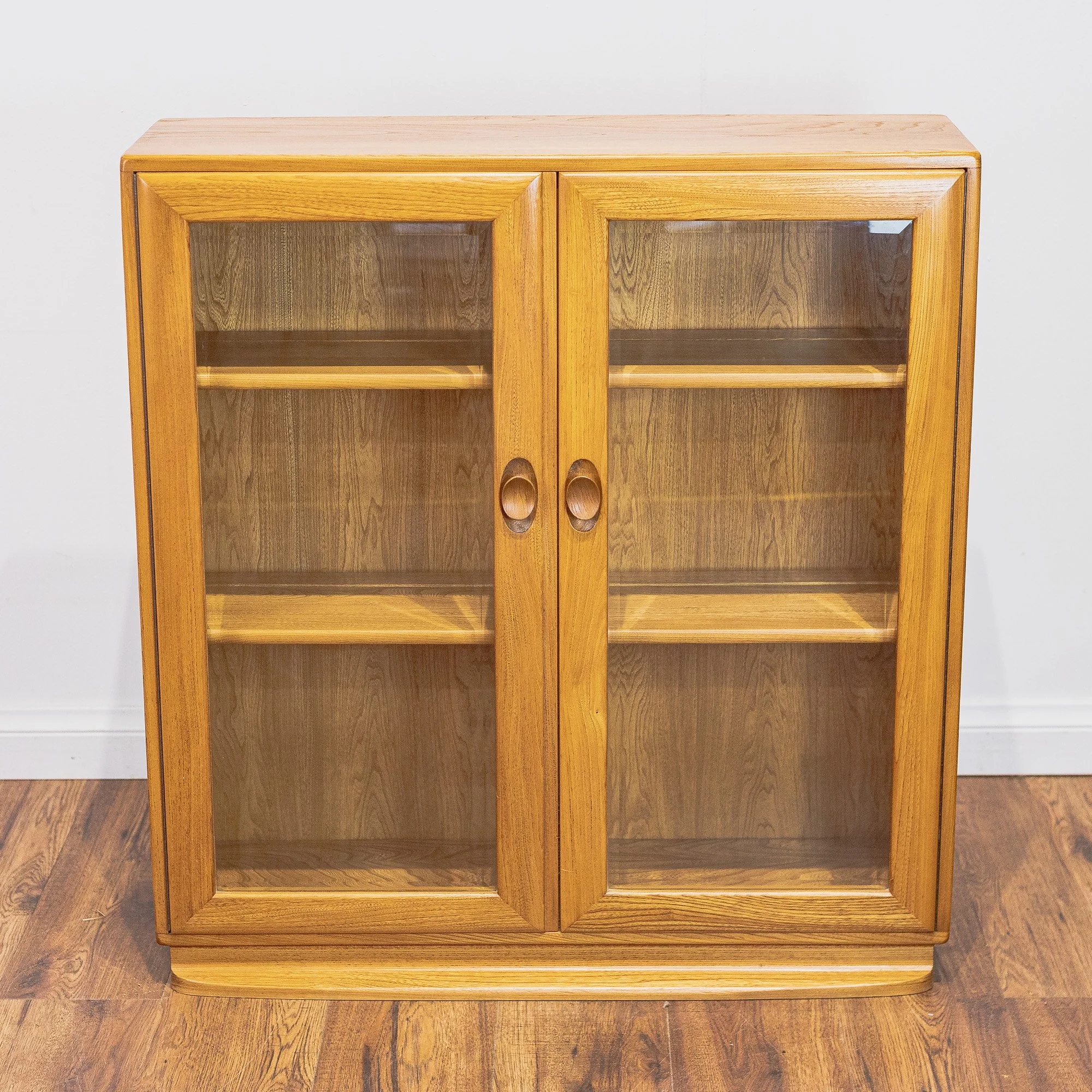 Ercol Windsor Gold Label Model 810 Blonde Elm Display Cabinet -1.jpg
