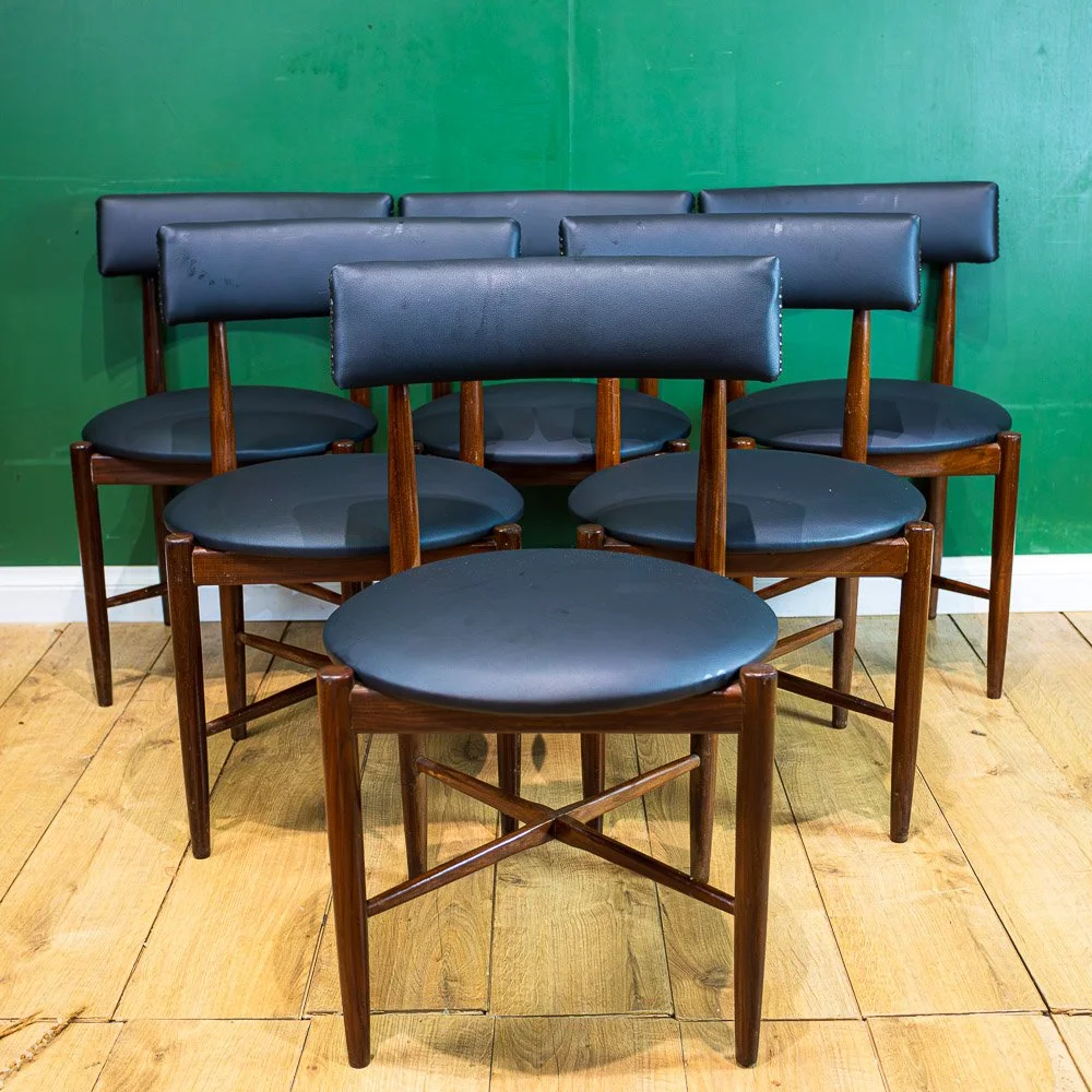 G-Plan Fresco Dining Table & 6 Round Chairs