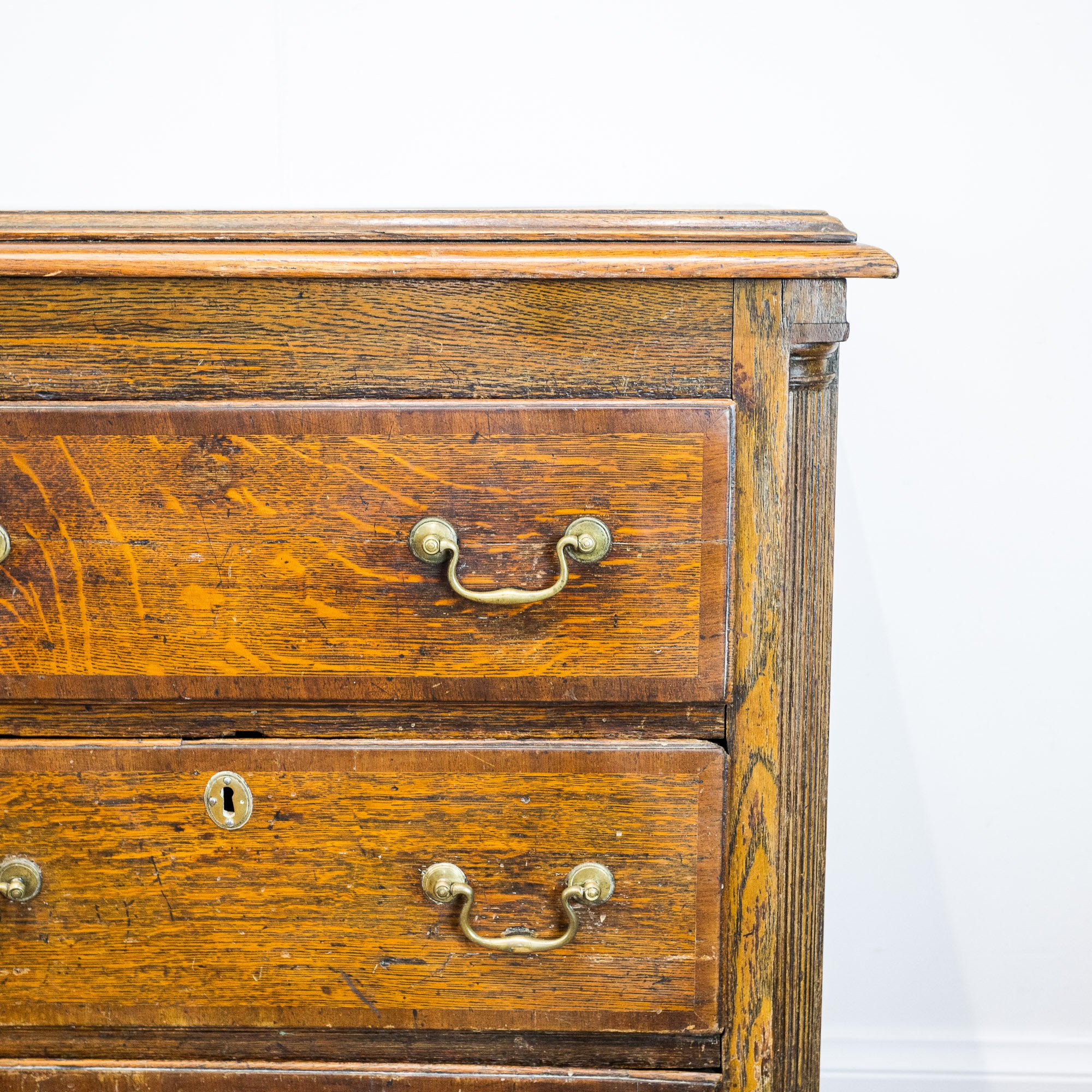 George III Oak 8 Drawer Sideboard