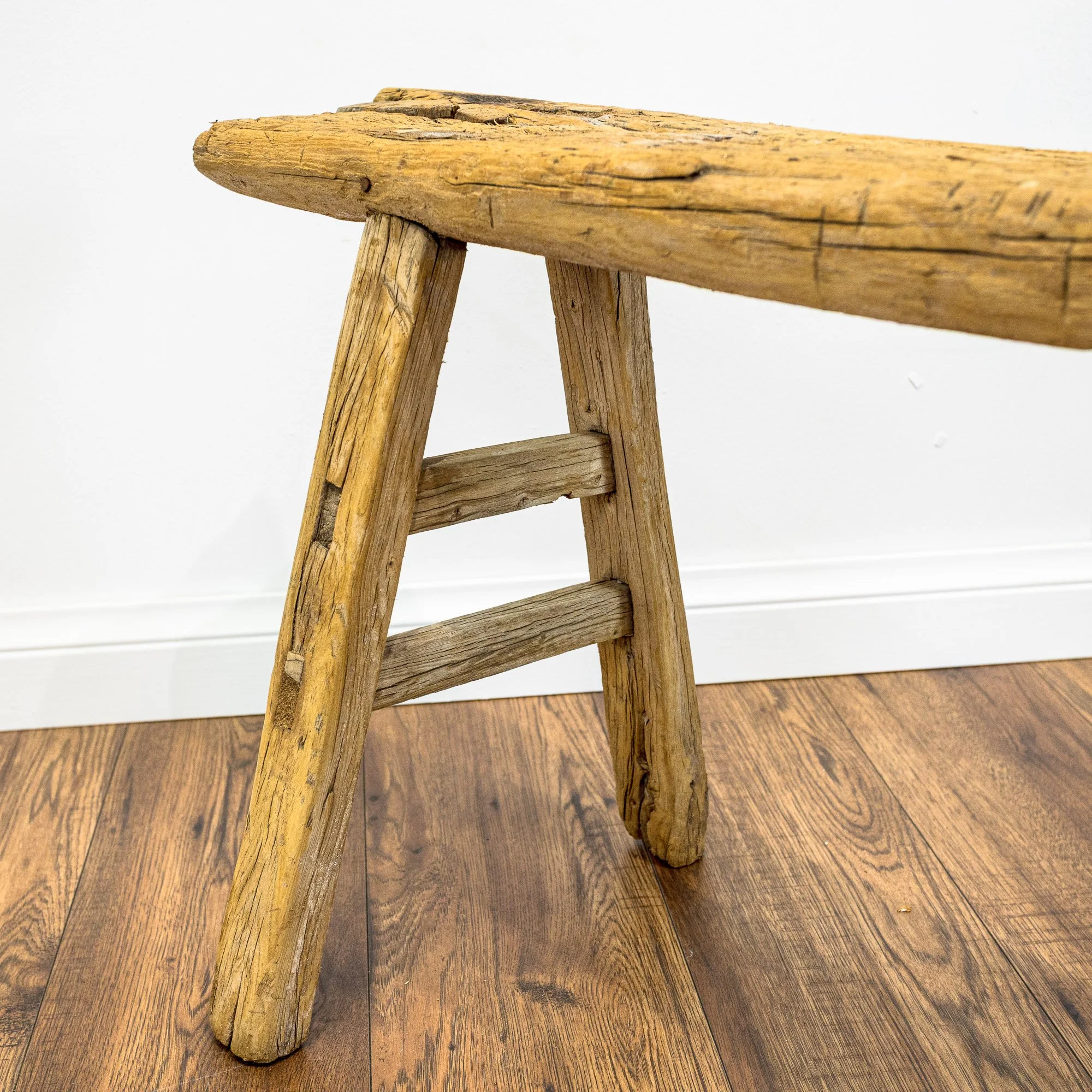 Reclaimed Elm Skinny Pig Bench