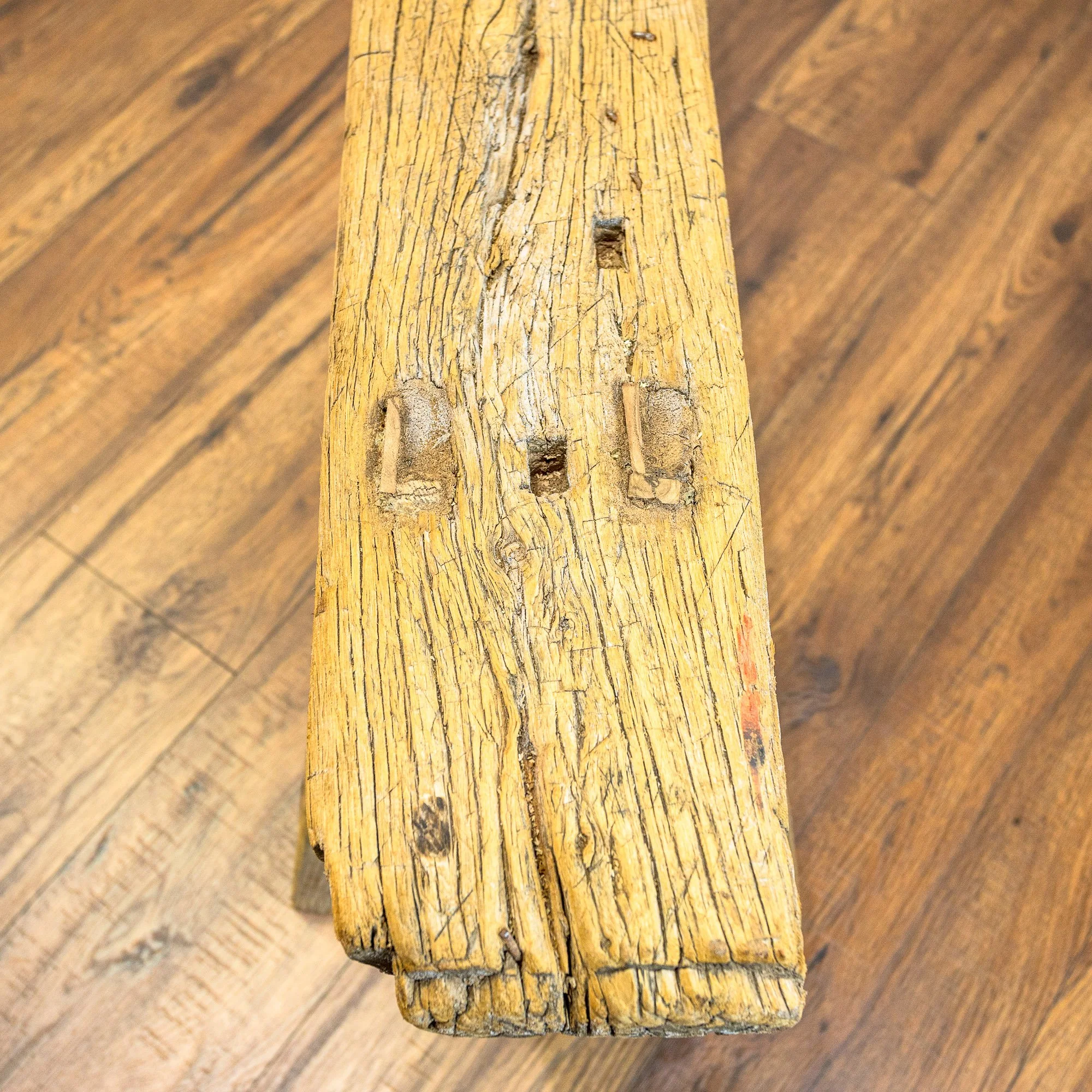 Reclaimed Elm Skinny Pig Bench
