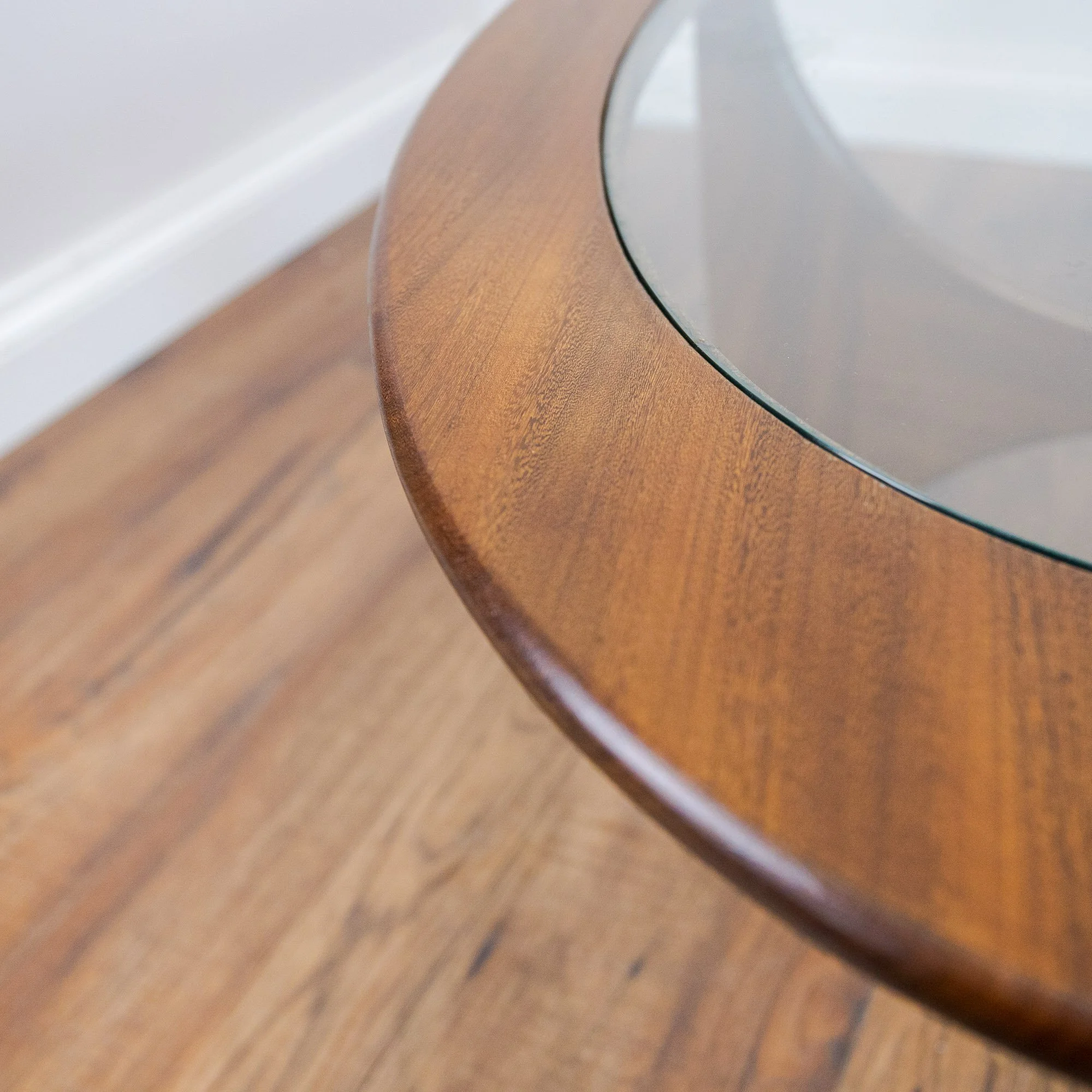 G Plan Oval Astro Glass & Teak Coffee Table