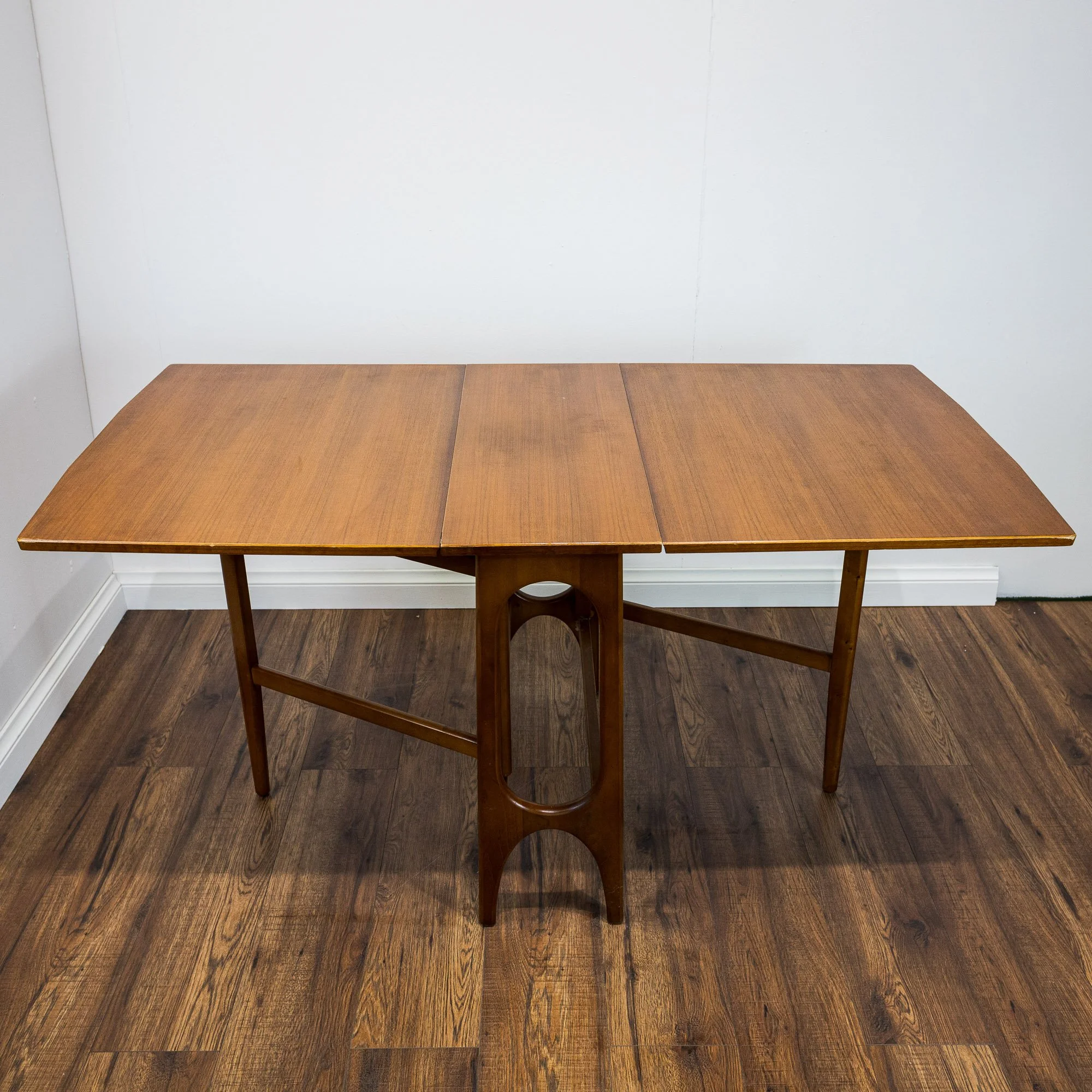 Mid Century Teak Drop Leaf Dining Table