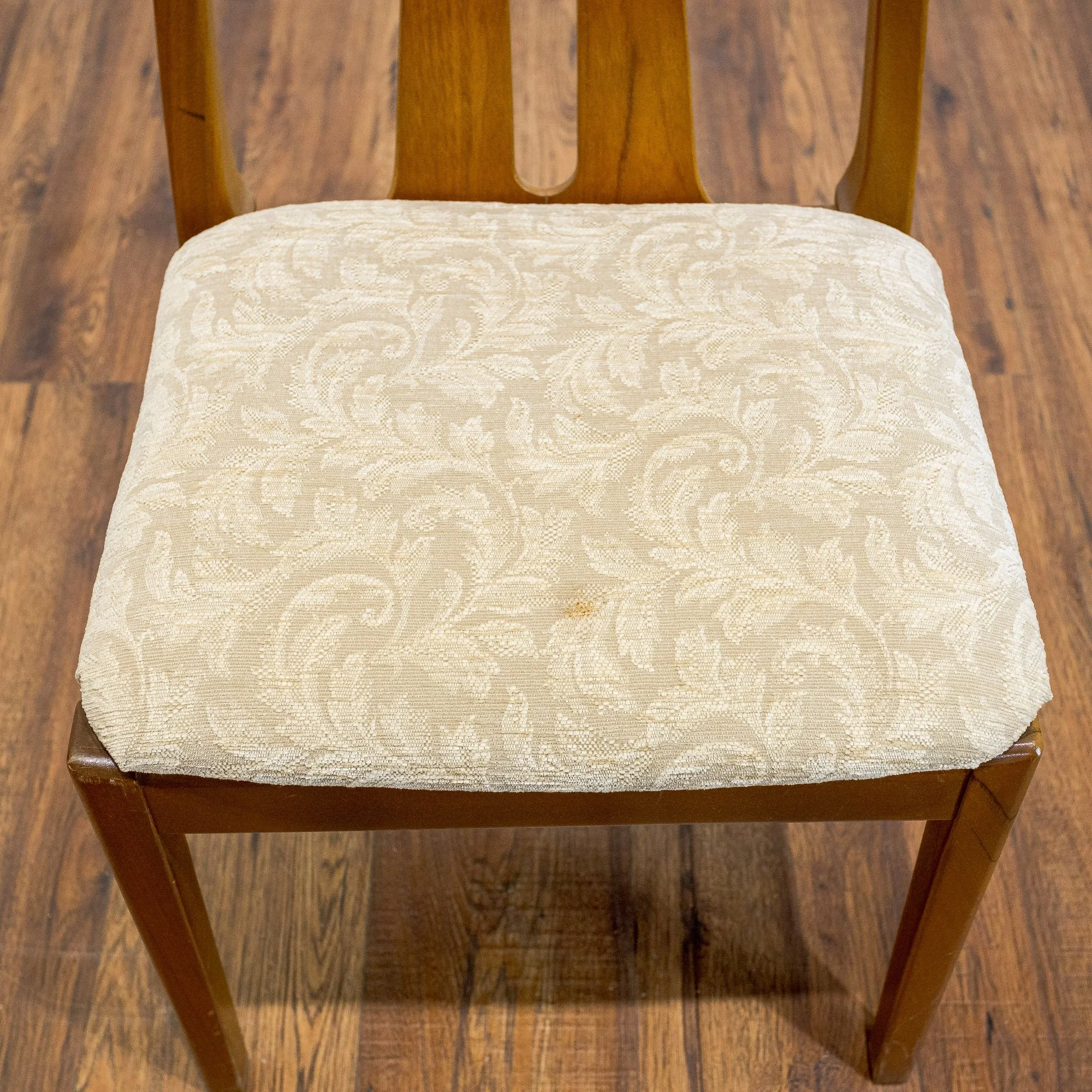 Nathan Teak Oval Extending Dining Table and 4 Chairs