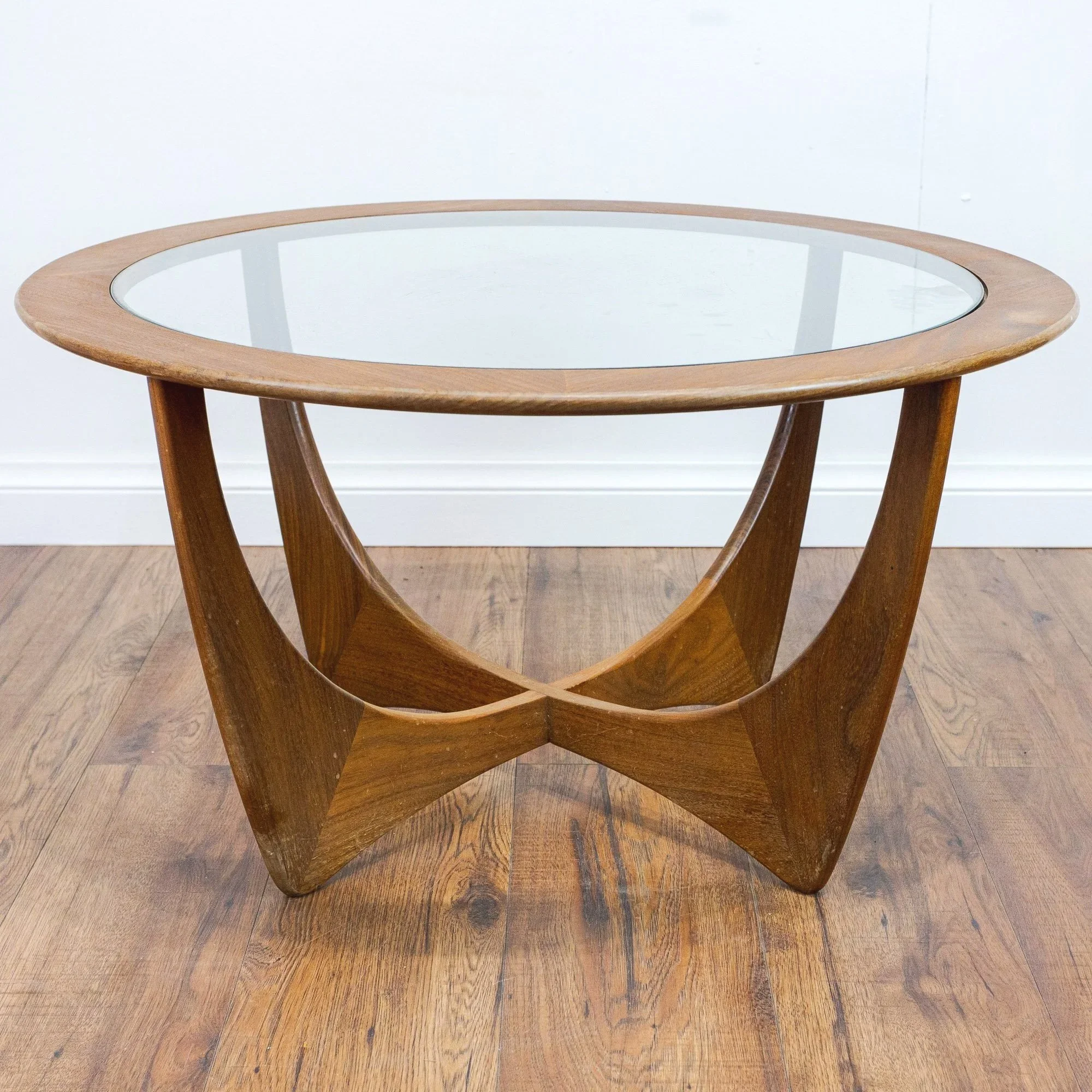 G Plan Circular Astro Teak & Glass Coffee Table