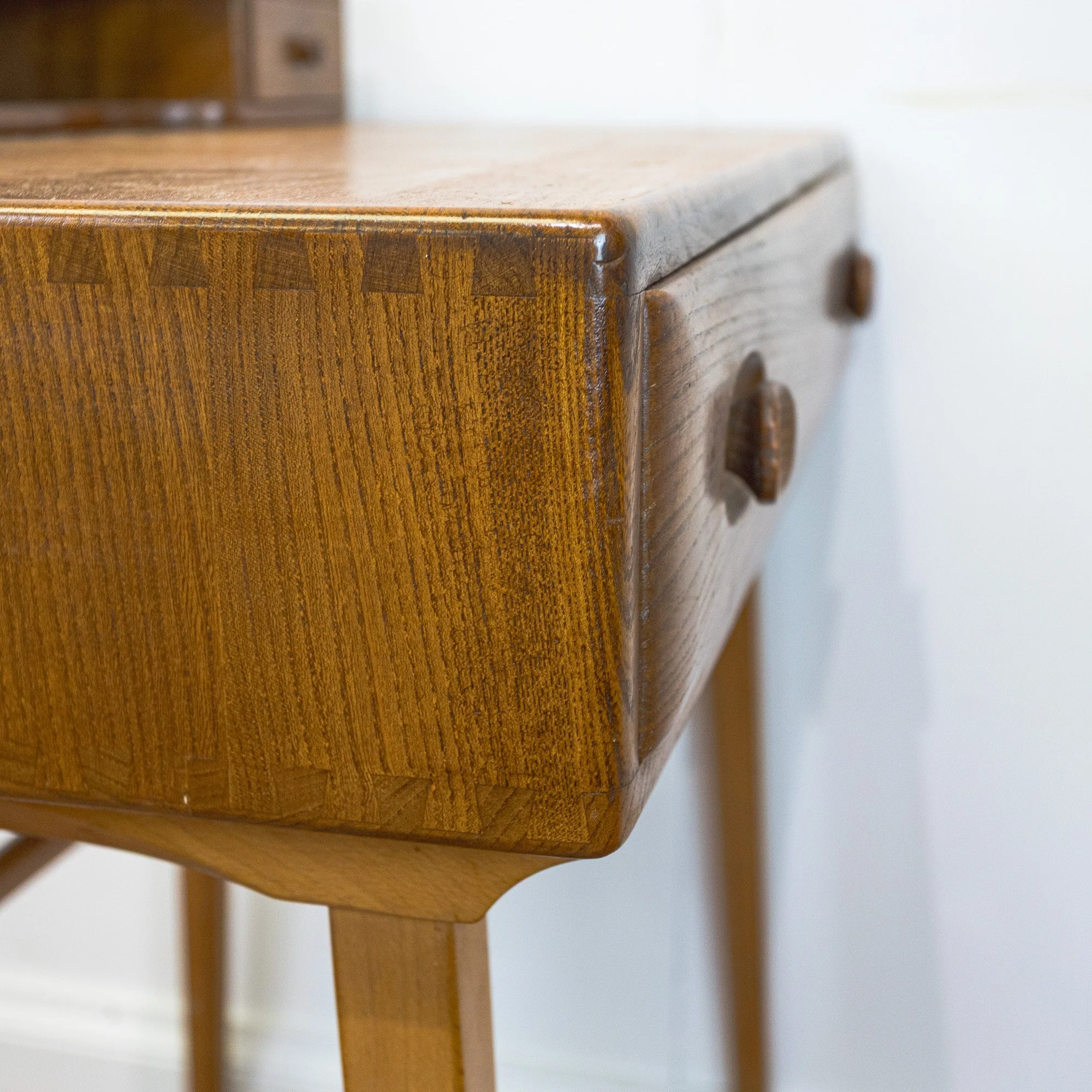 Ercol Model 439 Blonde Elm and Beech Writing Desk