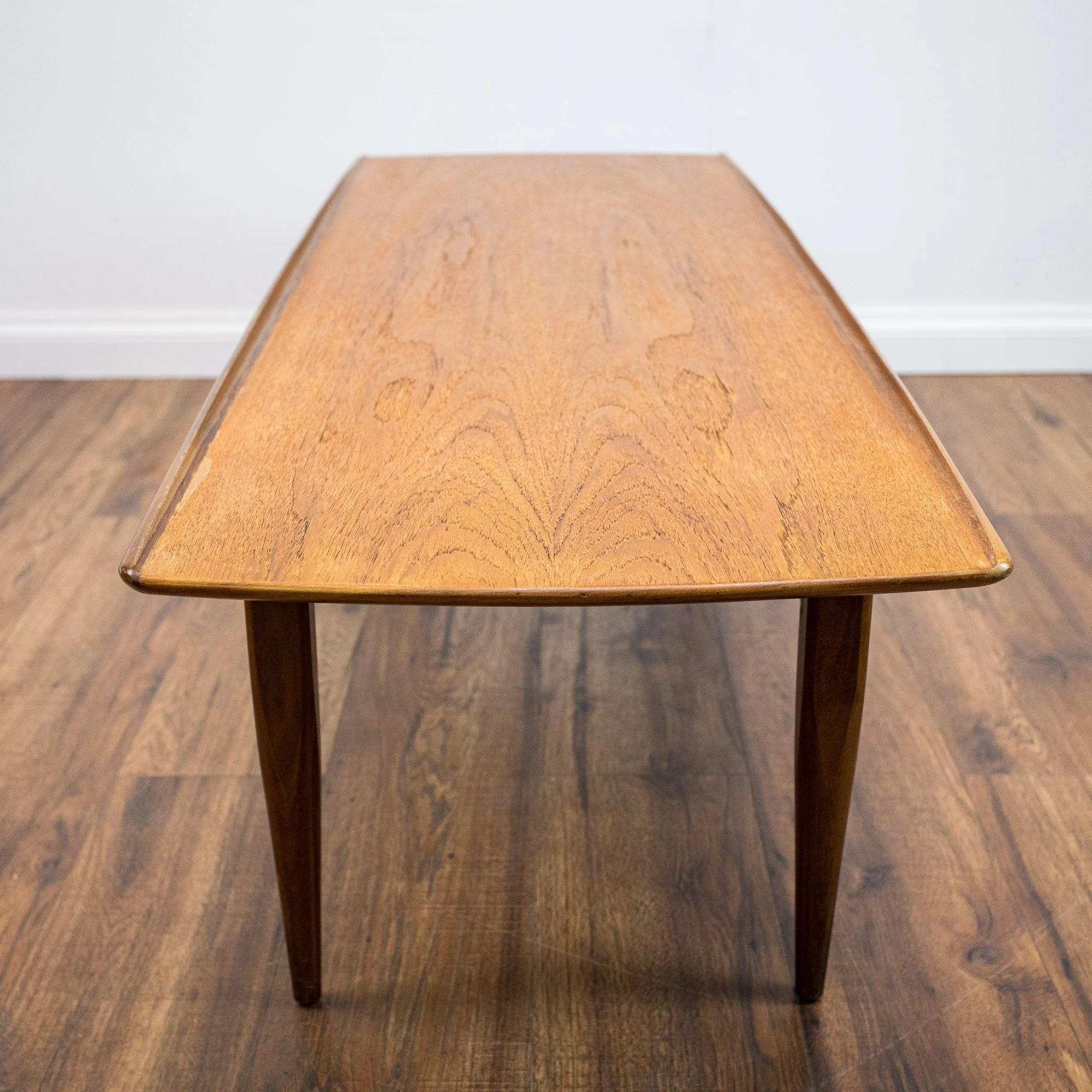 Long Teak Mid Century Coffee Table