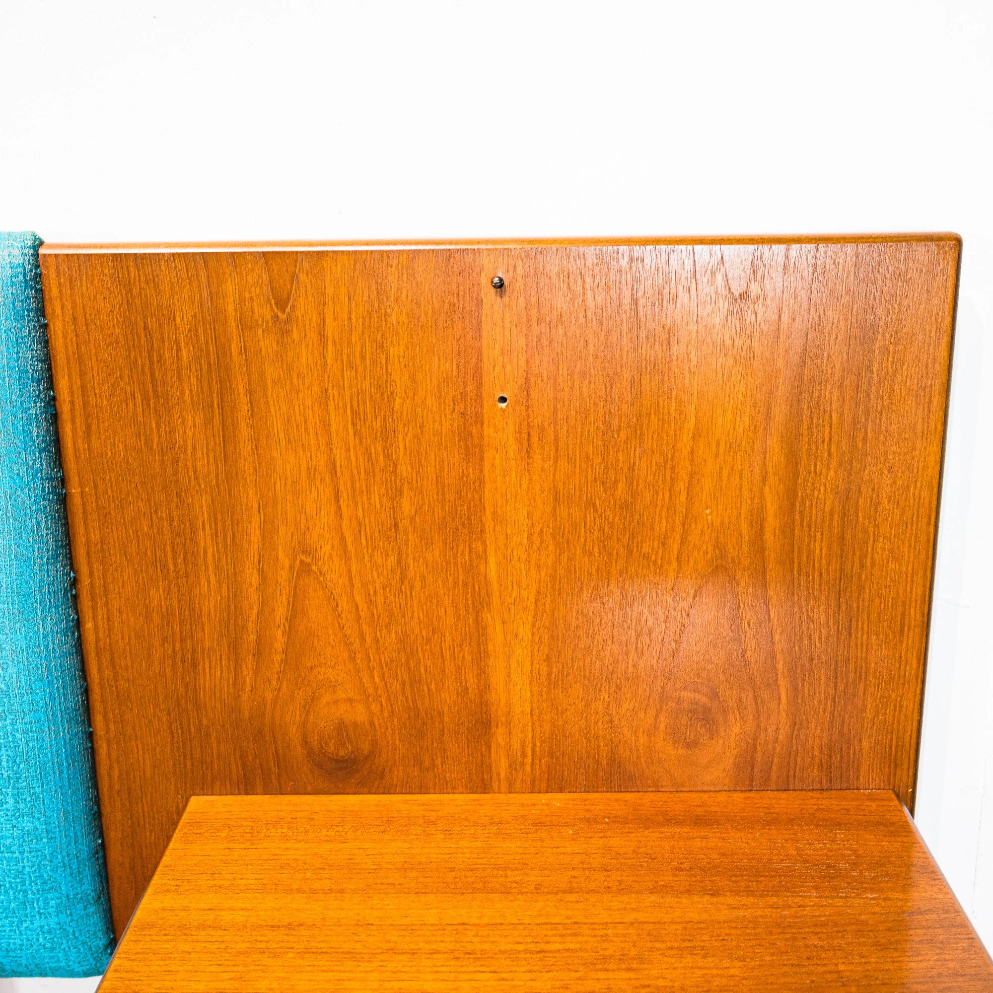 G Plan Fresco Teak Double Headboard with Floating Bedside Cabinets by V. B. Wilkins