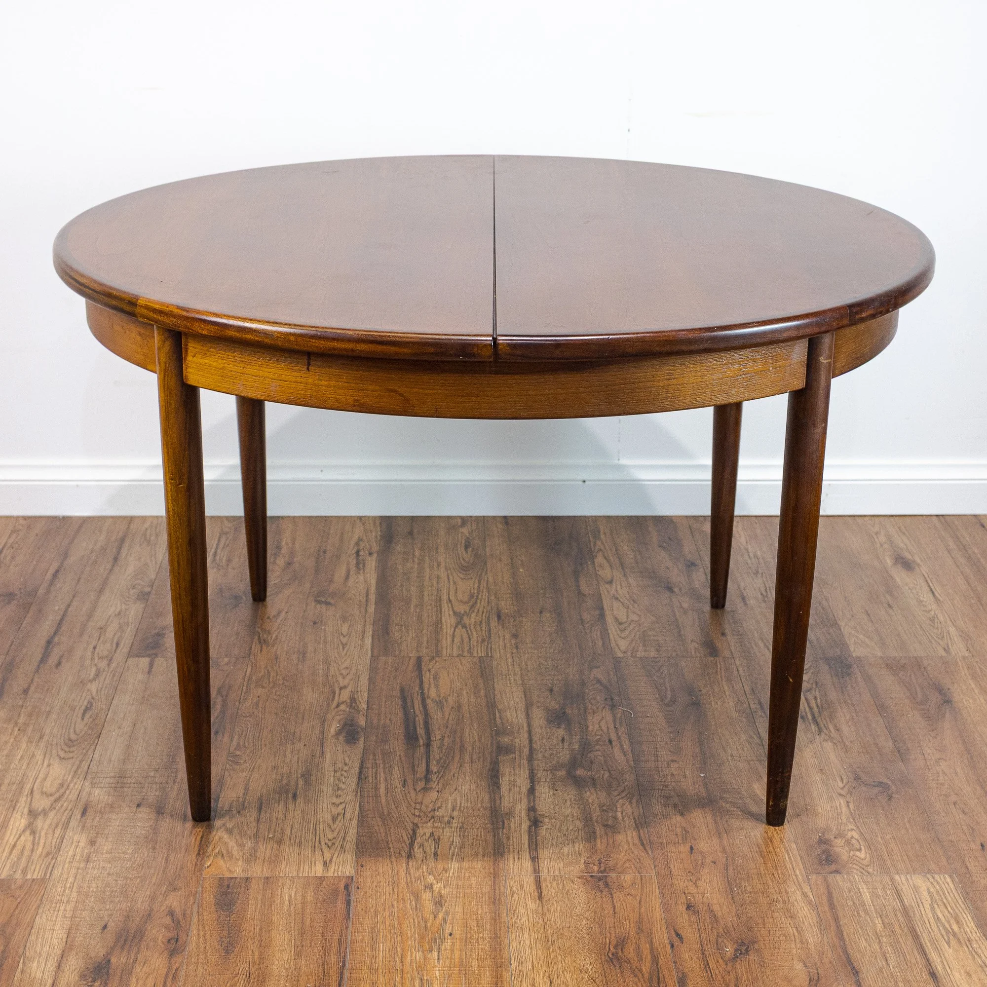 G Plan Fresco Teak Round Extending Dining Table by V. B. Wilkins