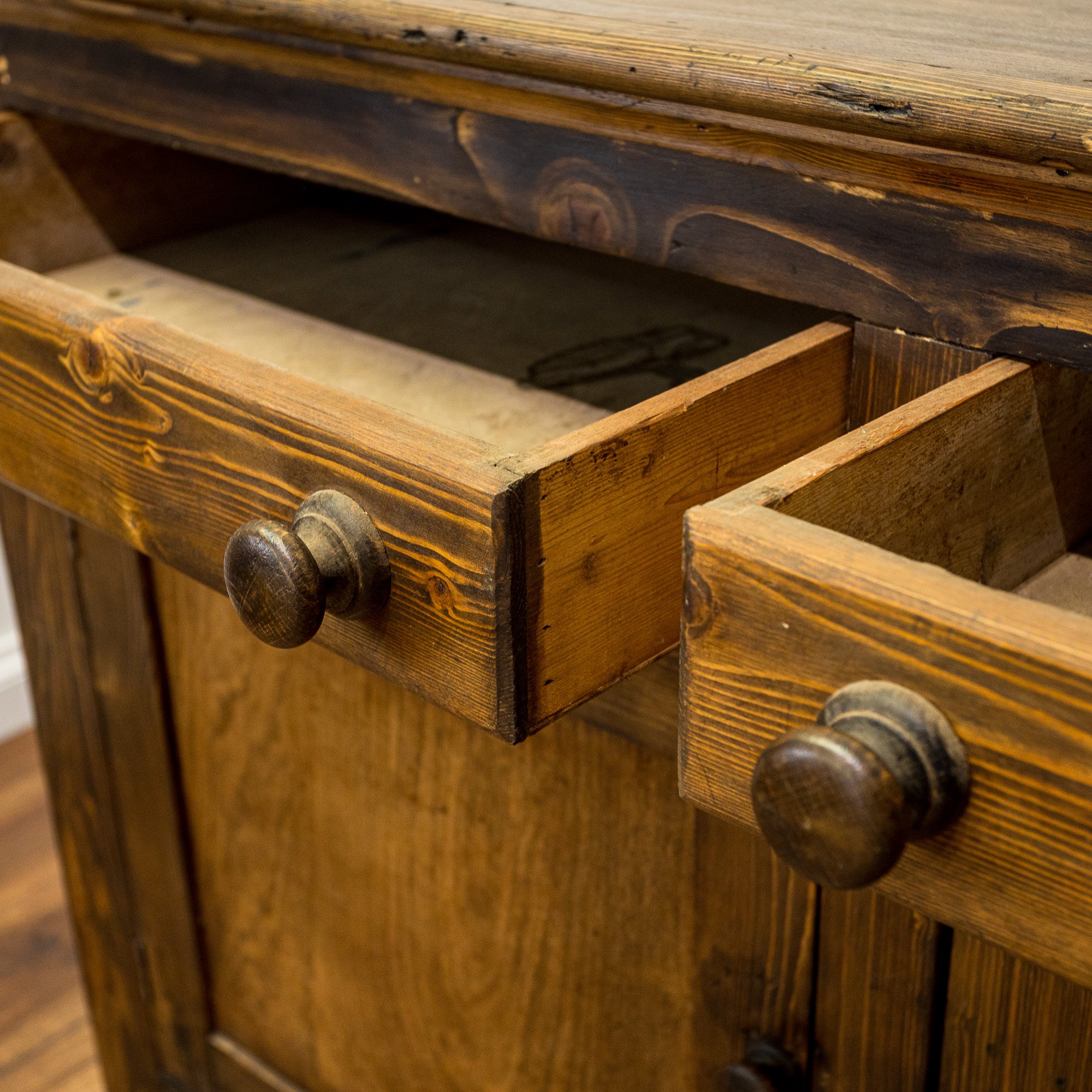 Charred Pine Two-Door Sideboard
