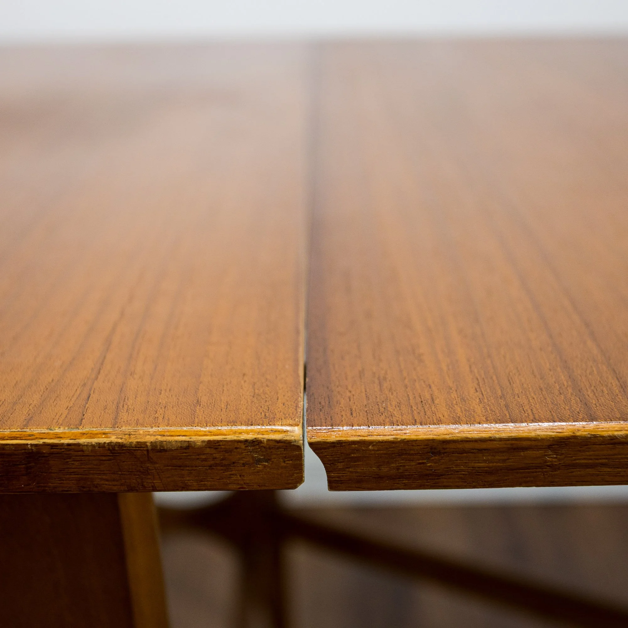 Mid Century Teak Drop Leaf Dining Table
